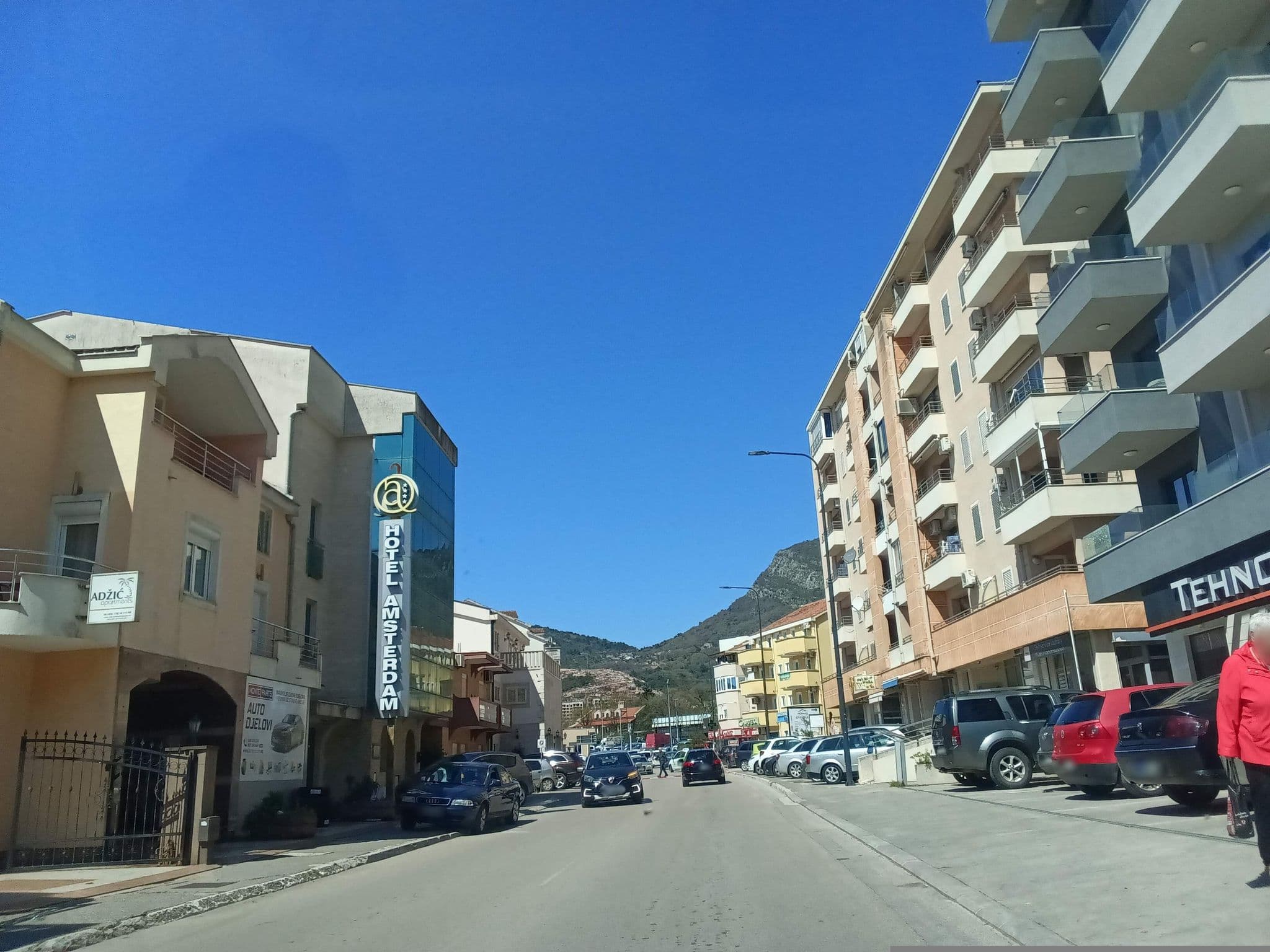 Street view near Amsterdam, Budva