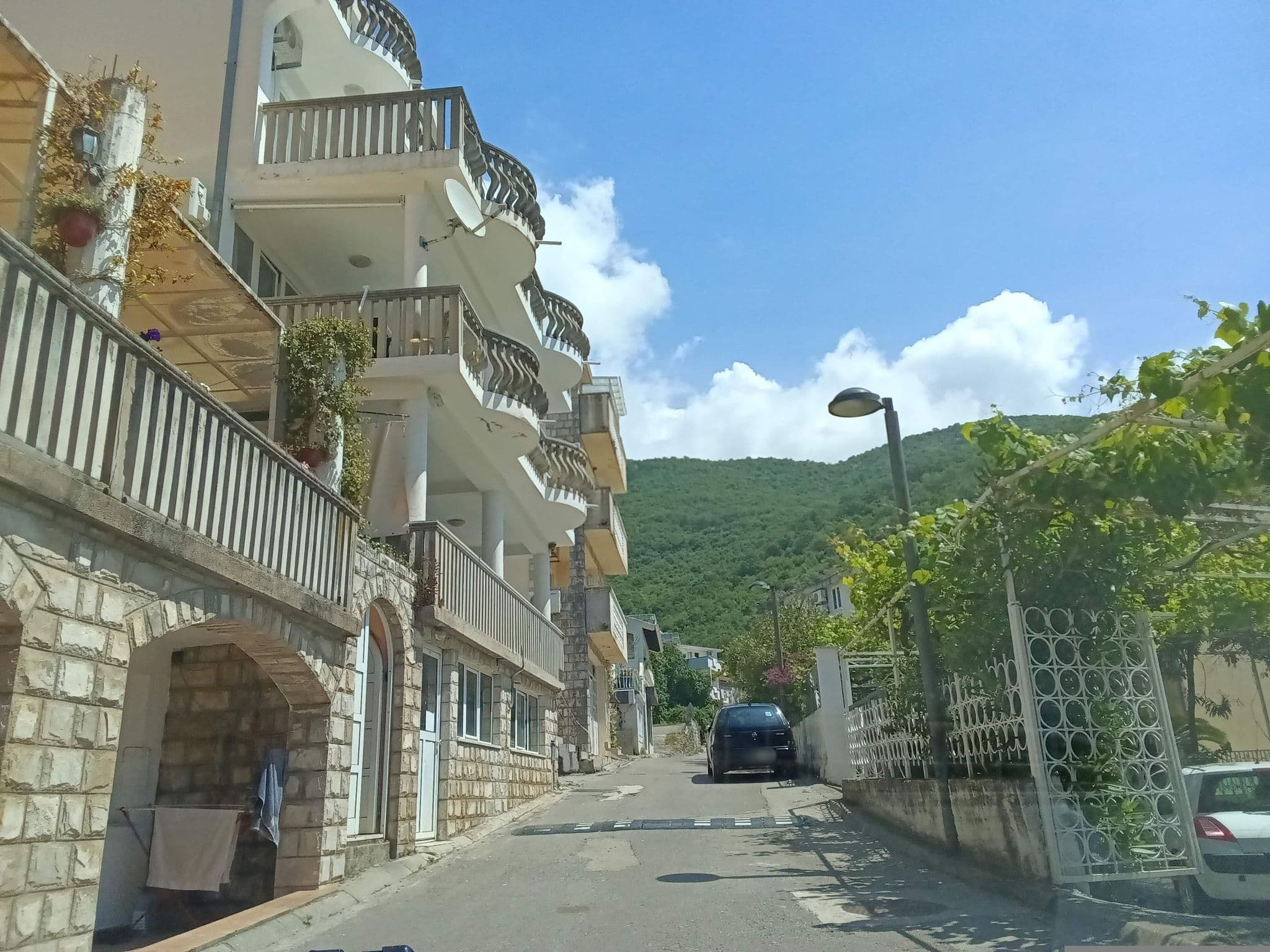 Street view near Bojan apartments, Budva