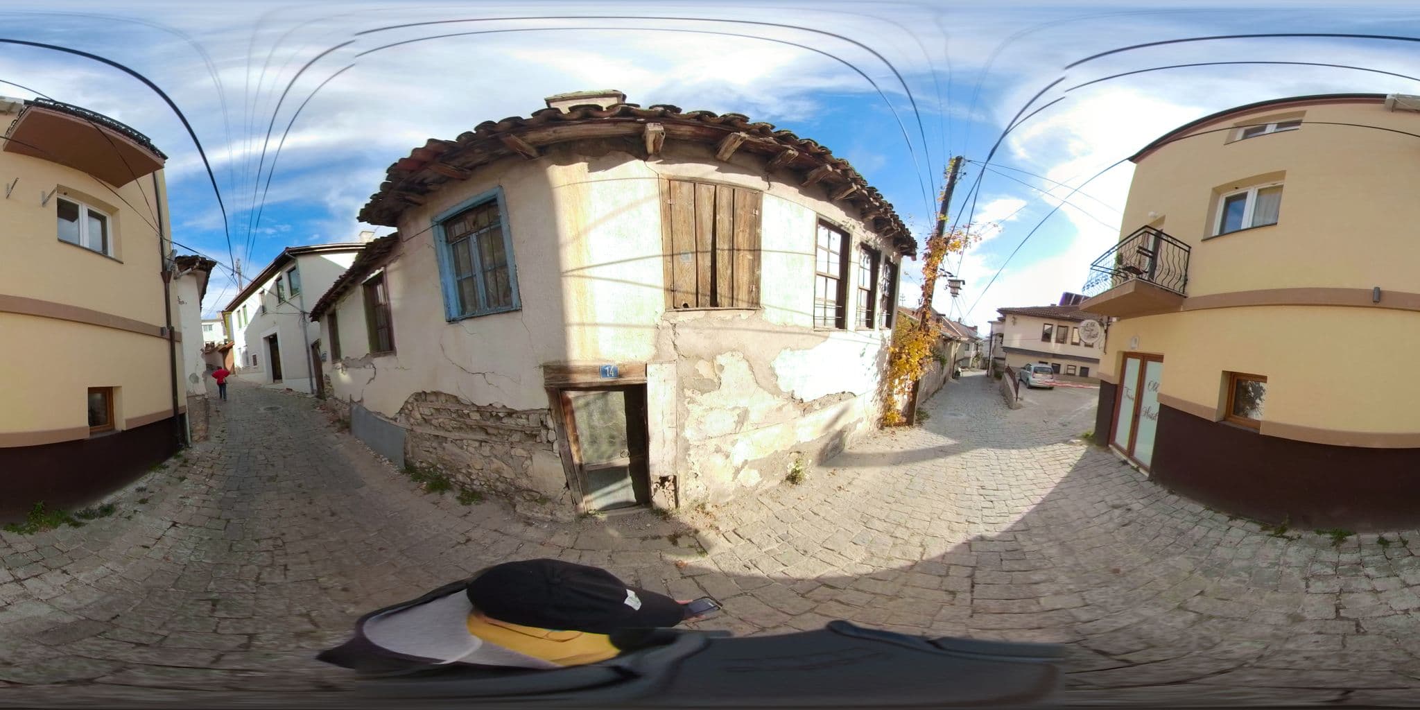 Street view near Old Town Hostel, Ohrid — © akyrkou (CC BY-SA · Mapillary)