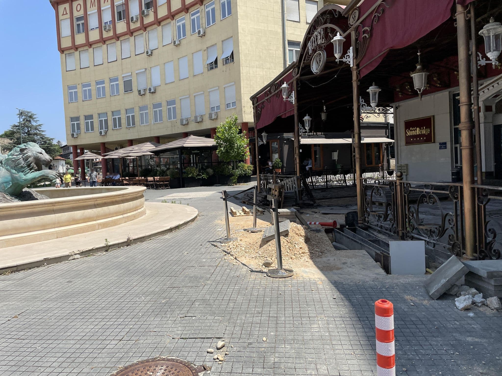 Street view near Hotel Stone Bridge, Skopje — © asturksever (CC BY-SA · Mapillary)