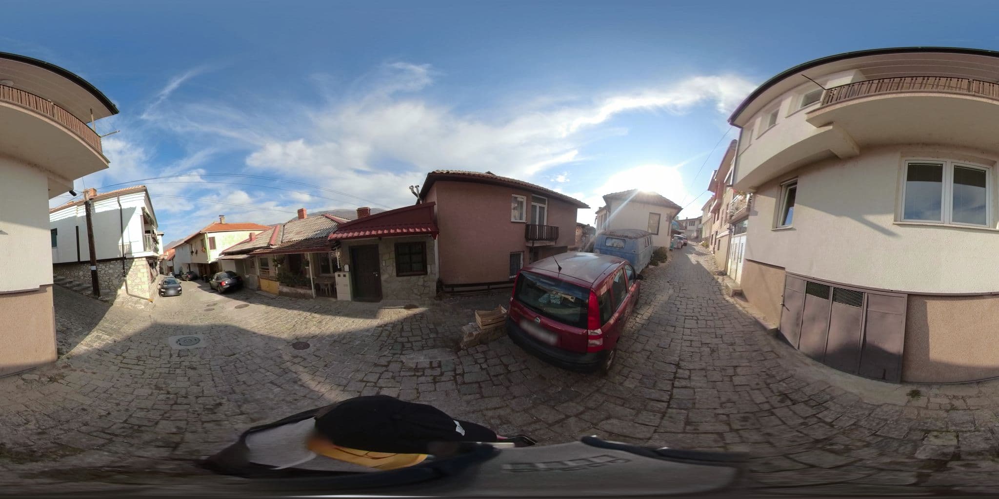 Street view near Villa Old Town B&B, Ohrid — © akyrkou (CC BY-SA · Mapillary)