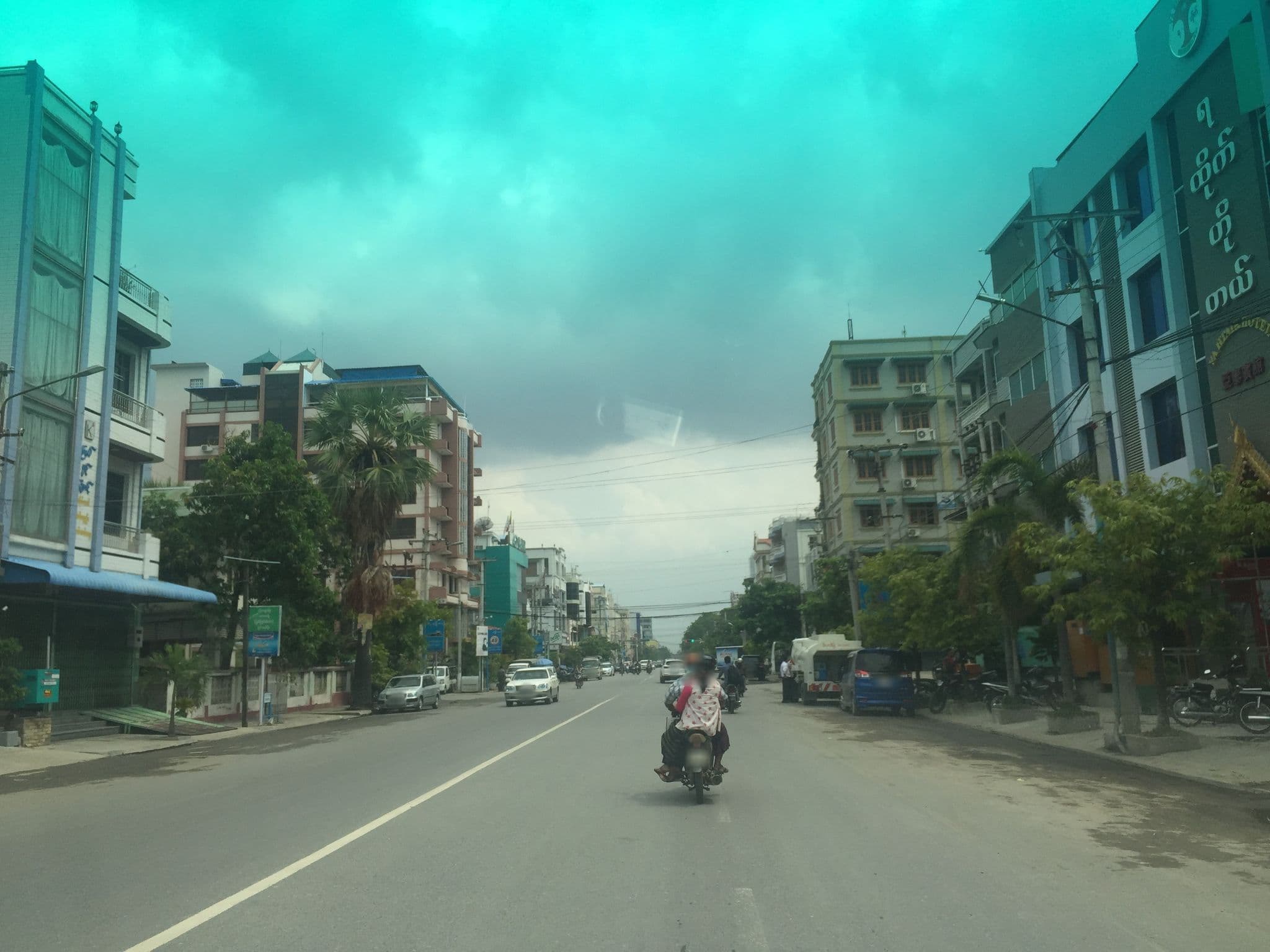 Street view near Ya Htike Hotel, Mandalay