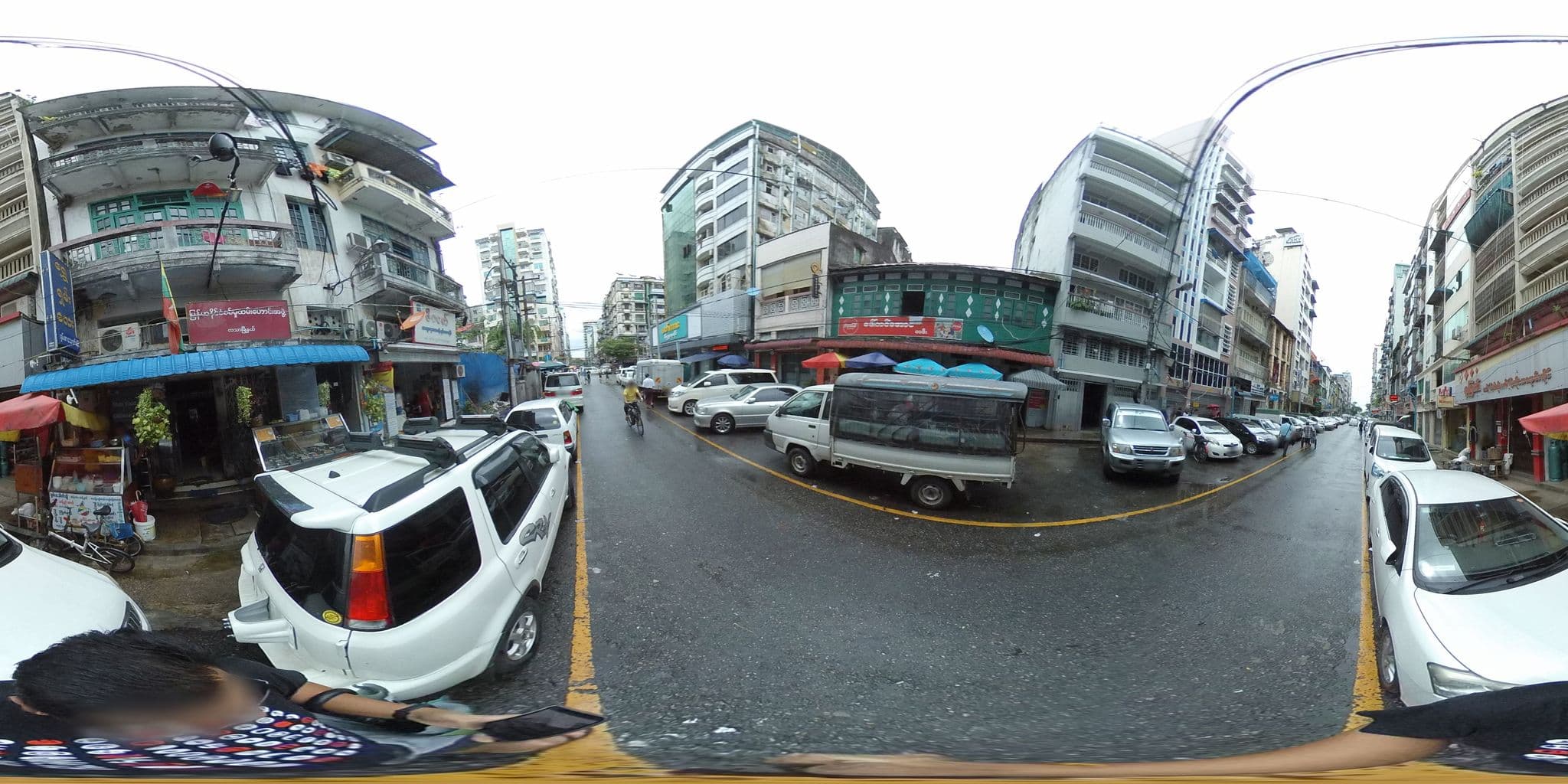 Street view near Little Monkey Hostel, Botataung — © mghla (CC BY-SA · Mapillary)