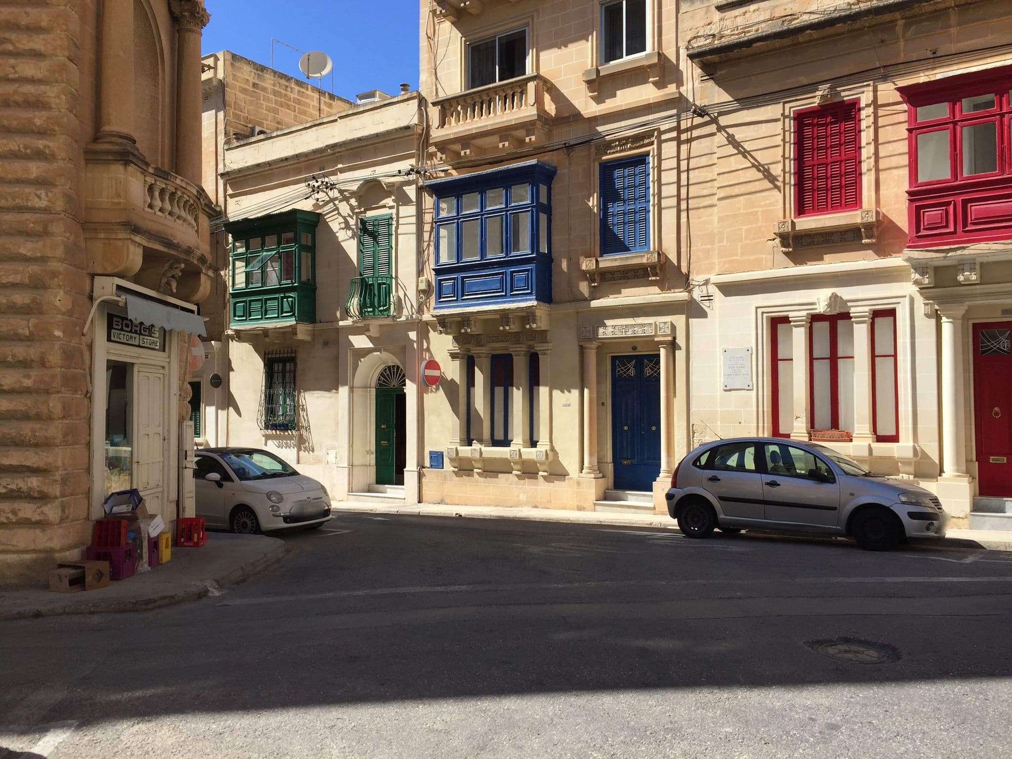 Street view near Corner Hostel, Sliema — © richlv (CC BY-SA · Mapillary)