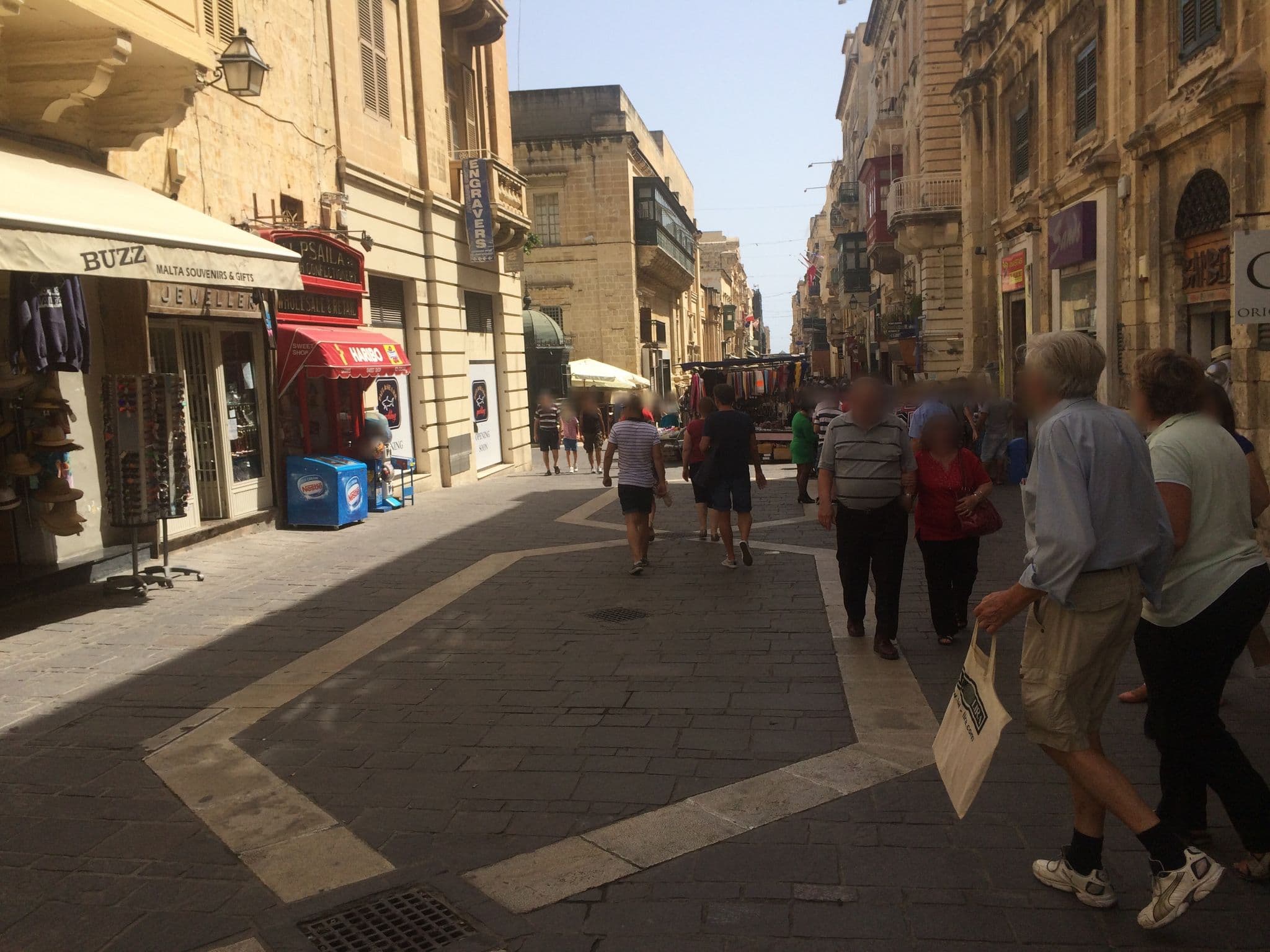 Street view near Luciano Valletta Boutique, Valletta — © jonas_gyllenspetz (CC BY-SA · Mapillary)