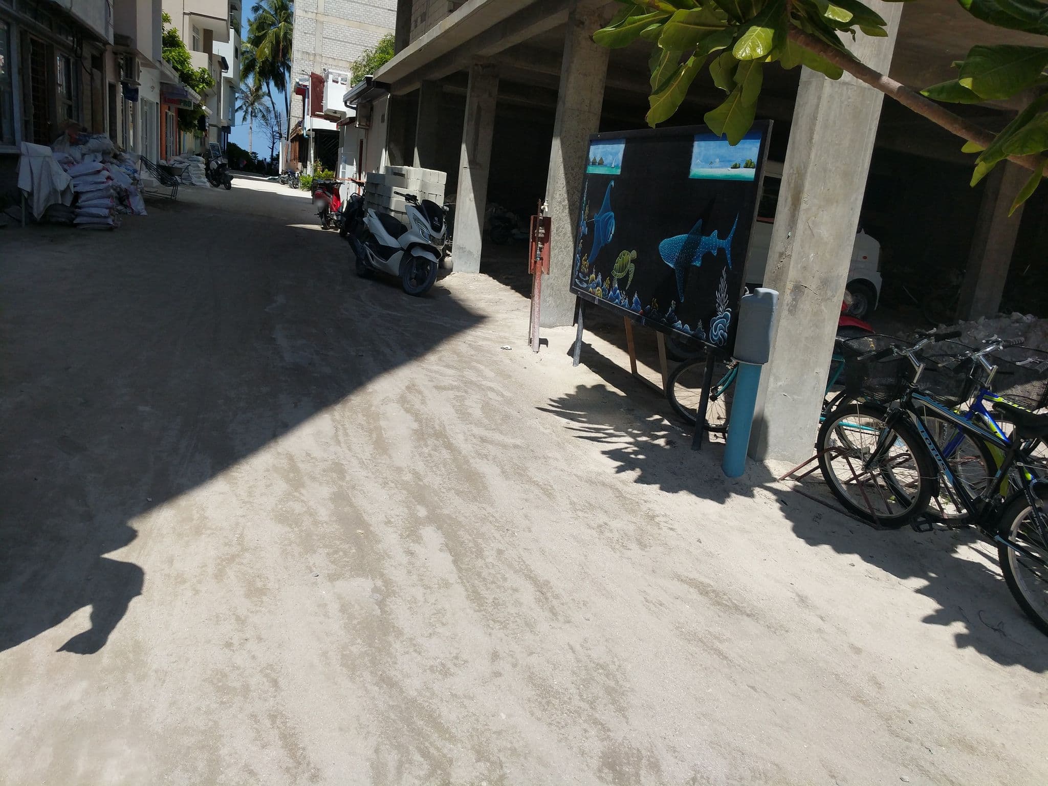 Street view near Stingray Beach Inn, Maafushi