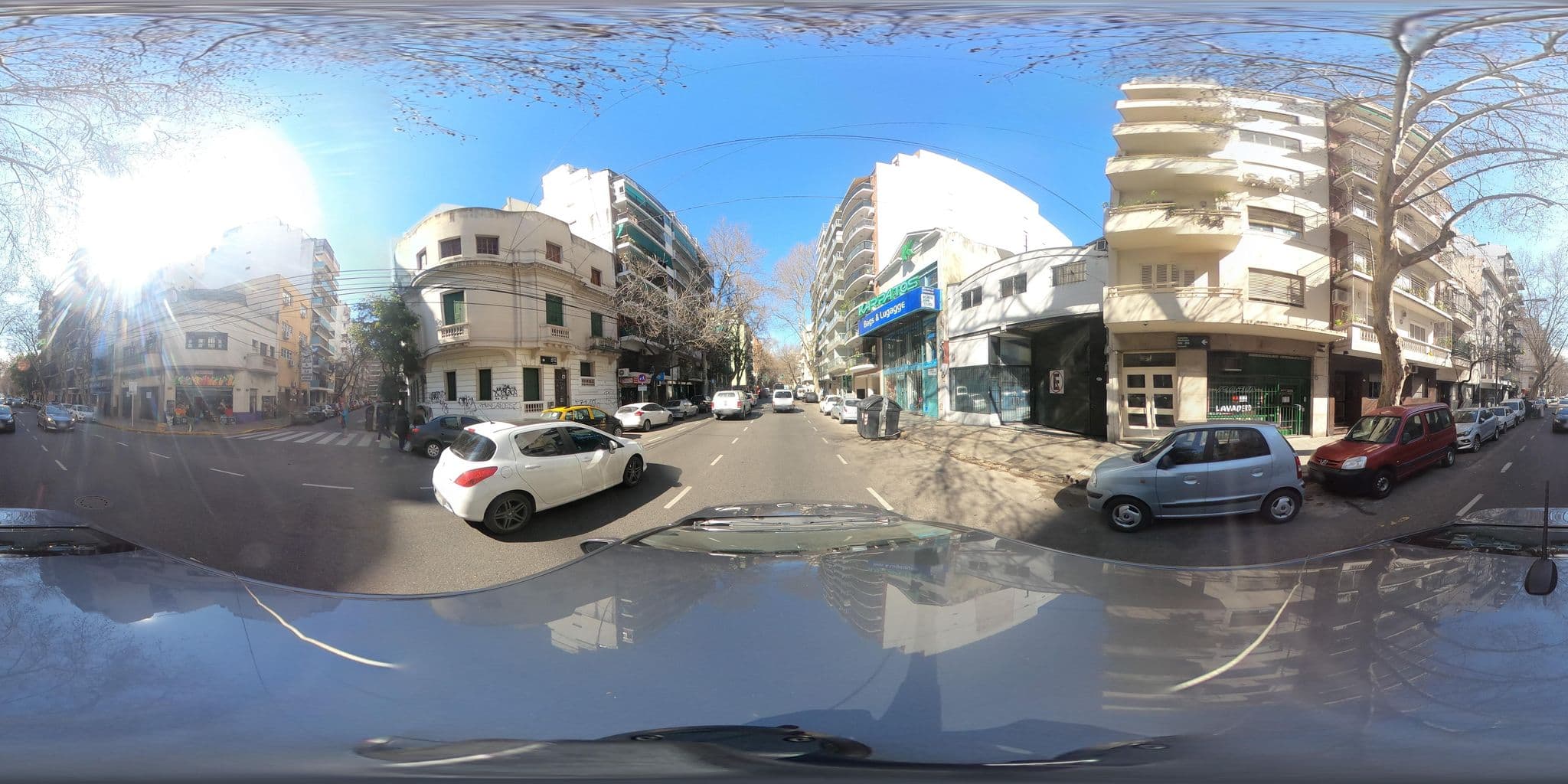 Street view near Medrano Plaza Hotel, Balvanera