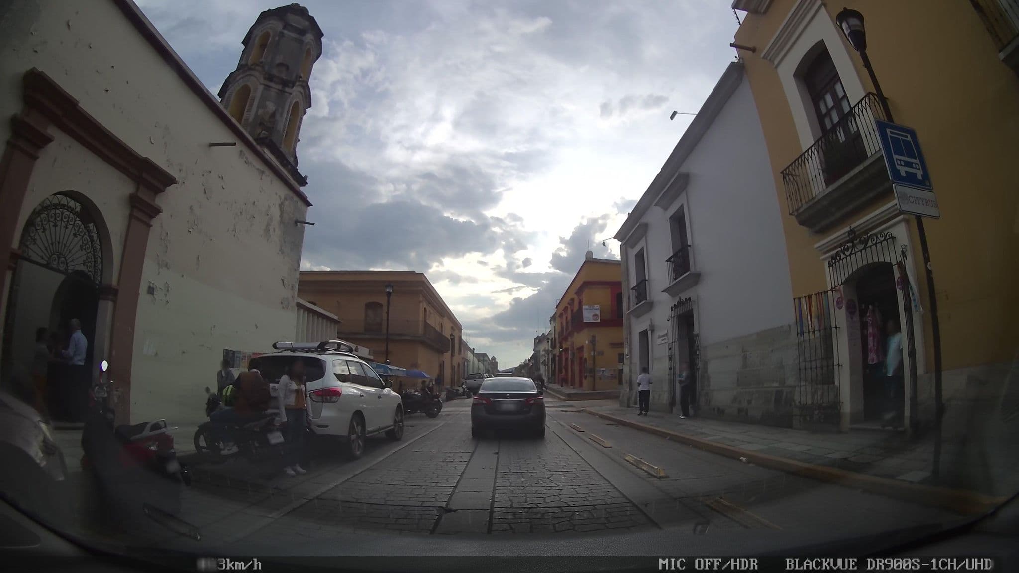 Street view near Hotel Casantica, Oaxaca