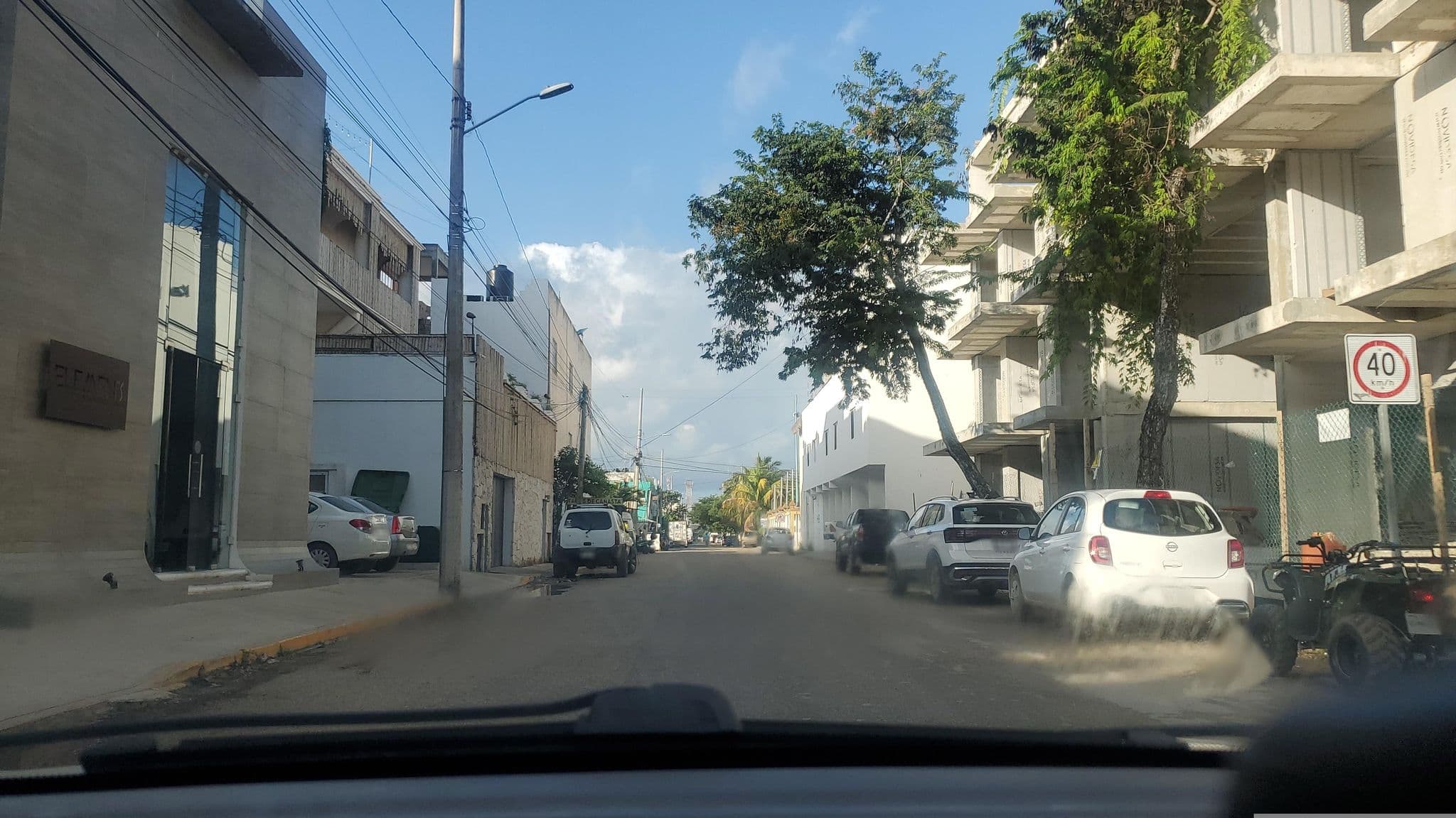 Street view near Quintana Roots, Tulum