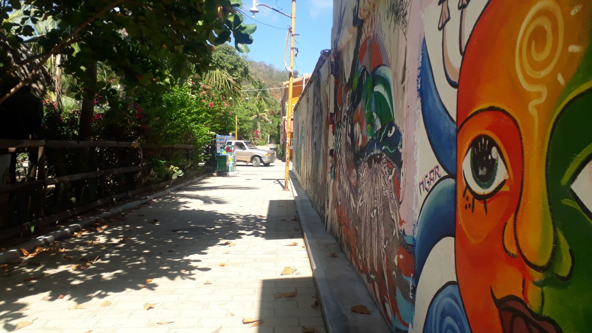 Street view near Hotel San Cristobal, Puerto Ángel