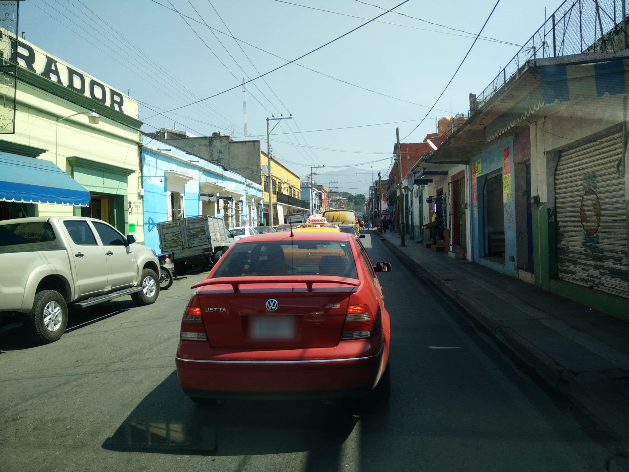 Street view near Hotel Emperador, Oaxaca — © ccossio (CC BY-SA · Mapillary)