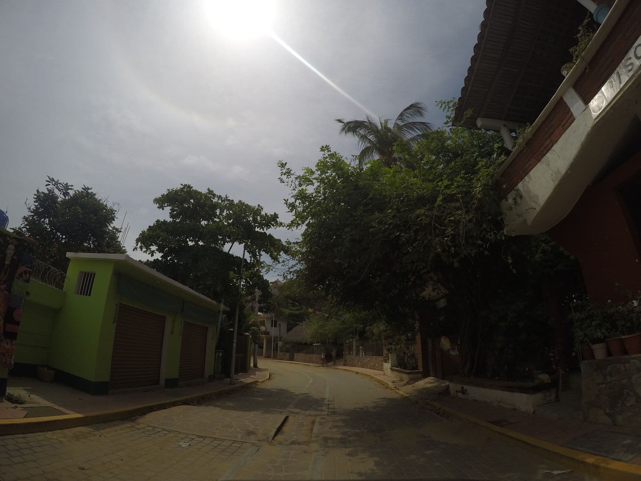 Street view near Cabañas Juquilita, Puerto Ángel