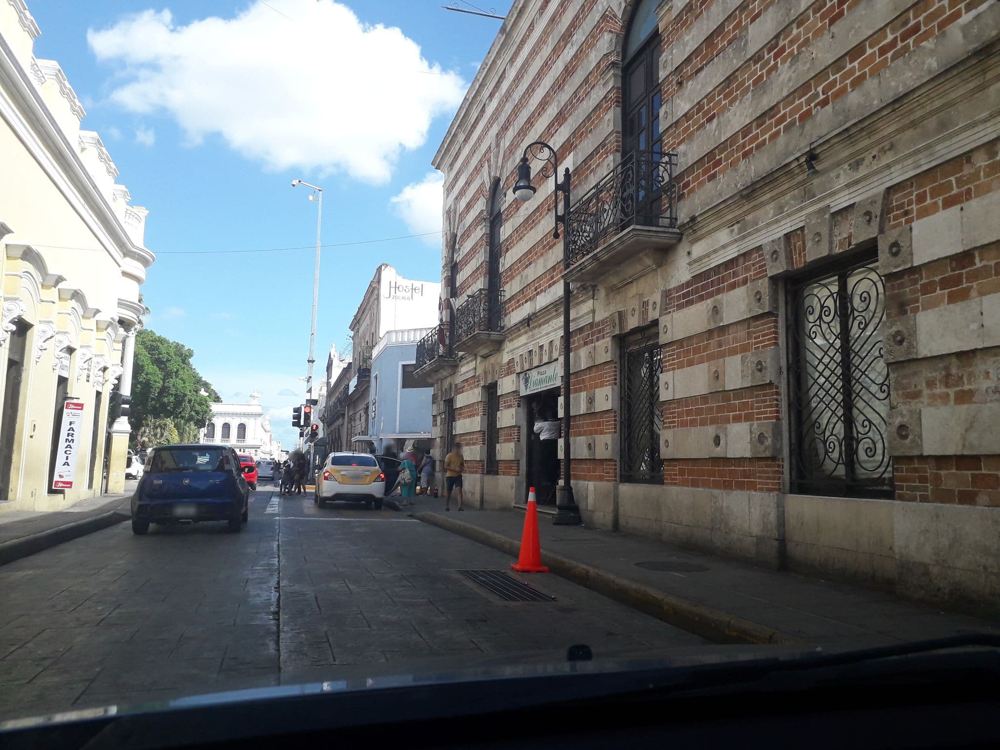 Street view near Hotel San José, Mérida