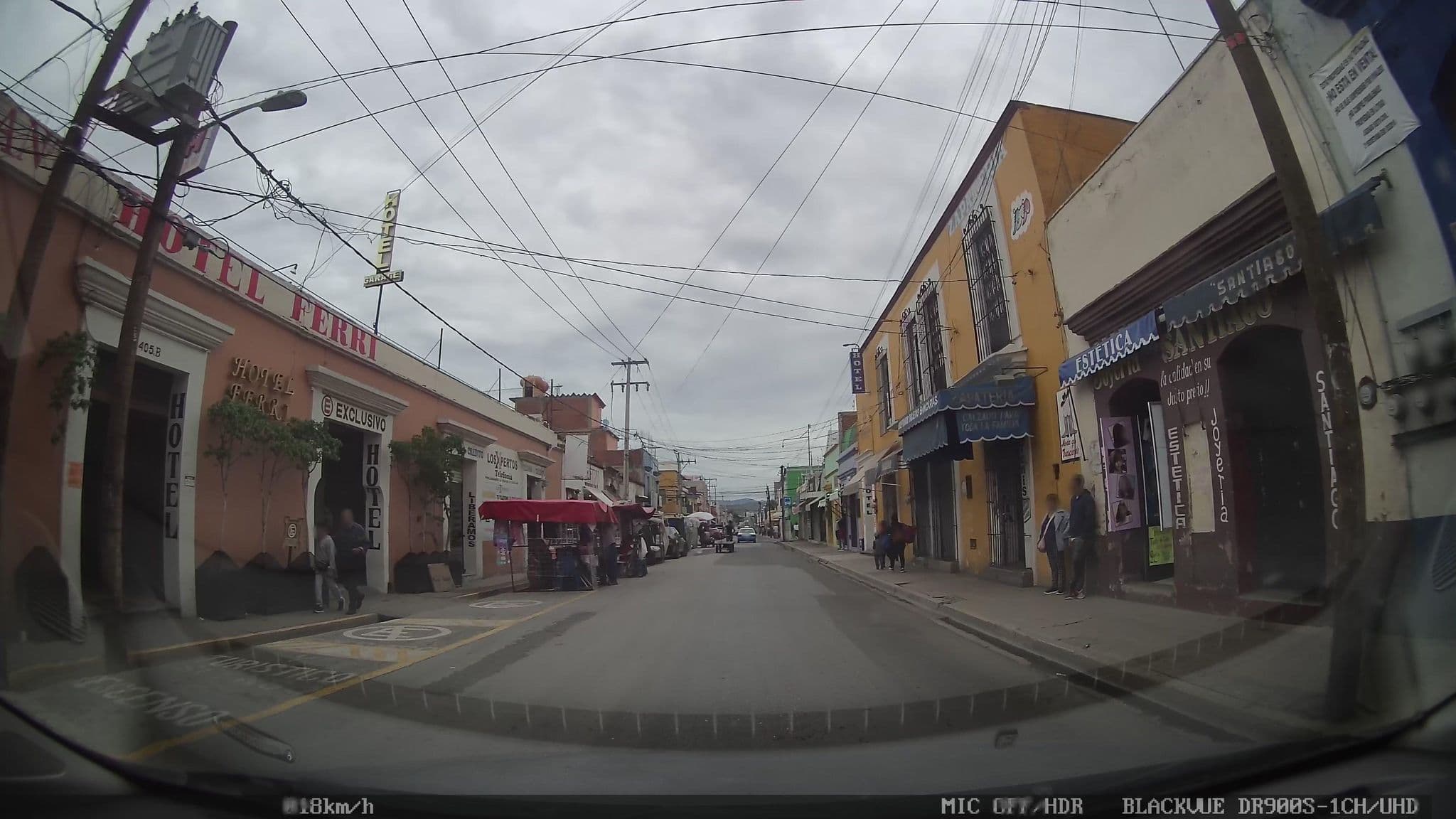 Street view near Hotel Ferri, Oaxaca