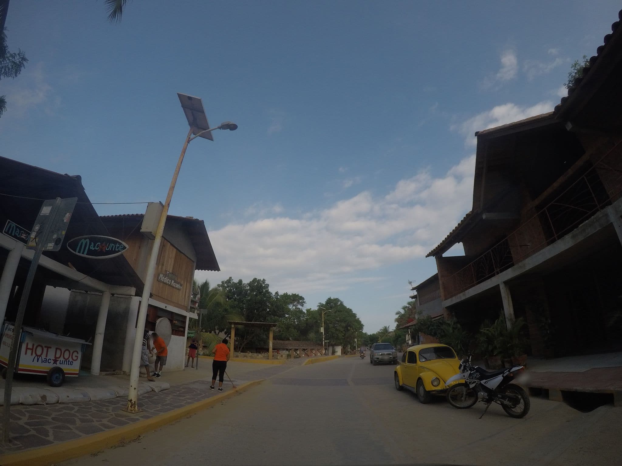 Street view near Hotel Pochote, Puerto Ángel