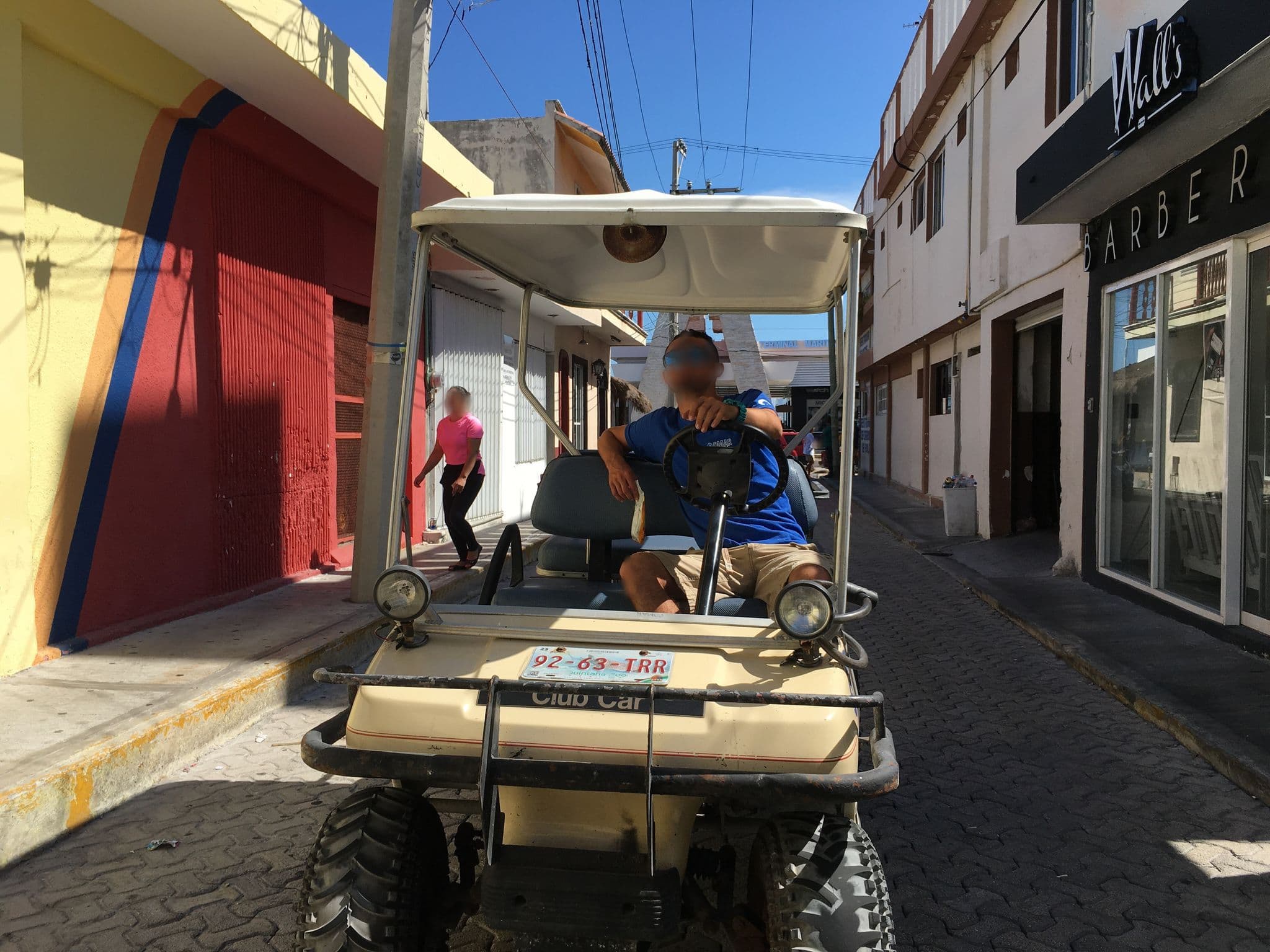 Street view near Hotel D'Gomar, Isla Mujeres — © ccossio (CC BY-SA · Mapillary)