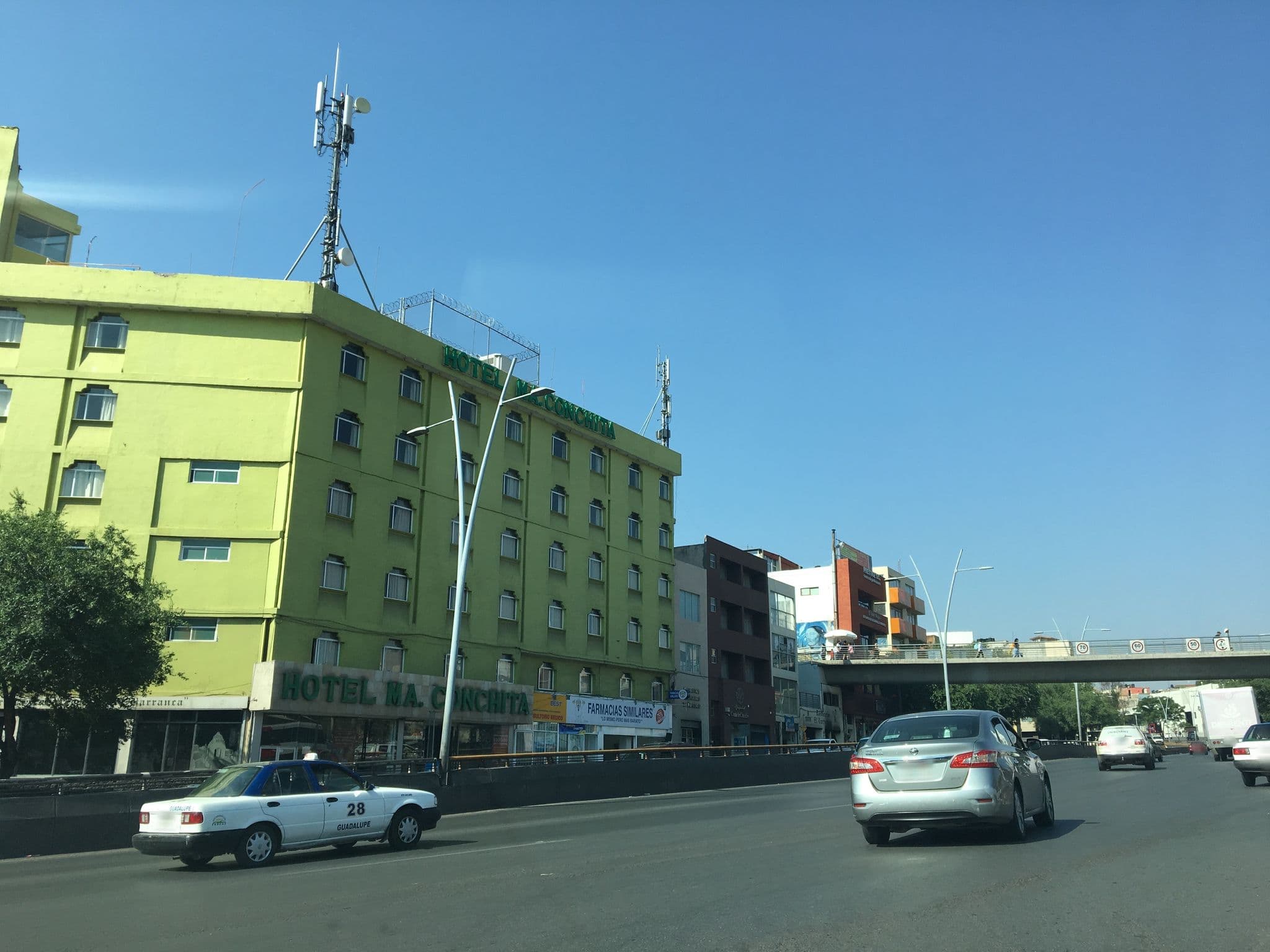 Street view near Hotel María Conchita, Zacatecas — © ccossio (CC BY-SA · Mapillary)
