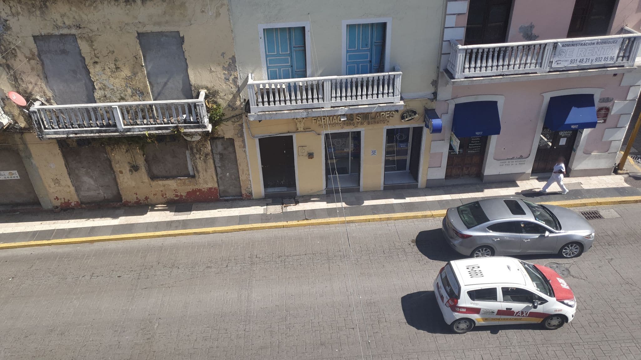 Street view near Hotel Satander, Veracruz