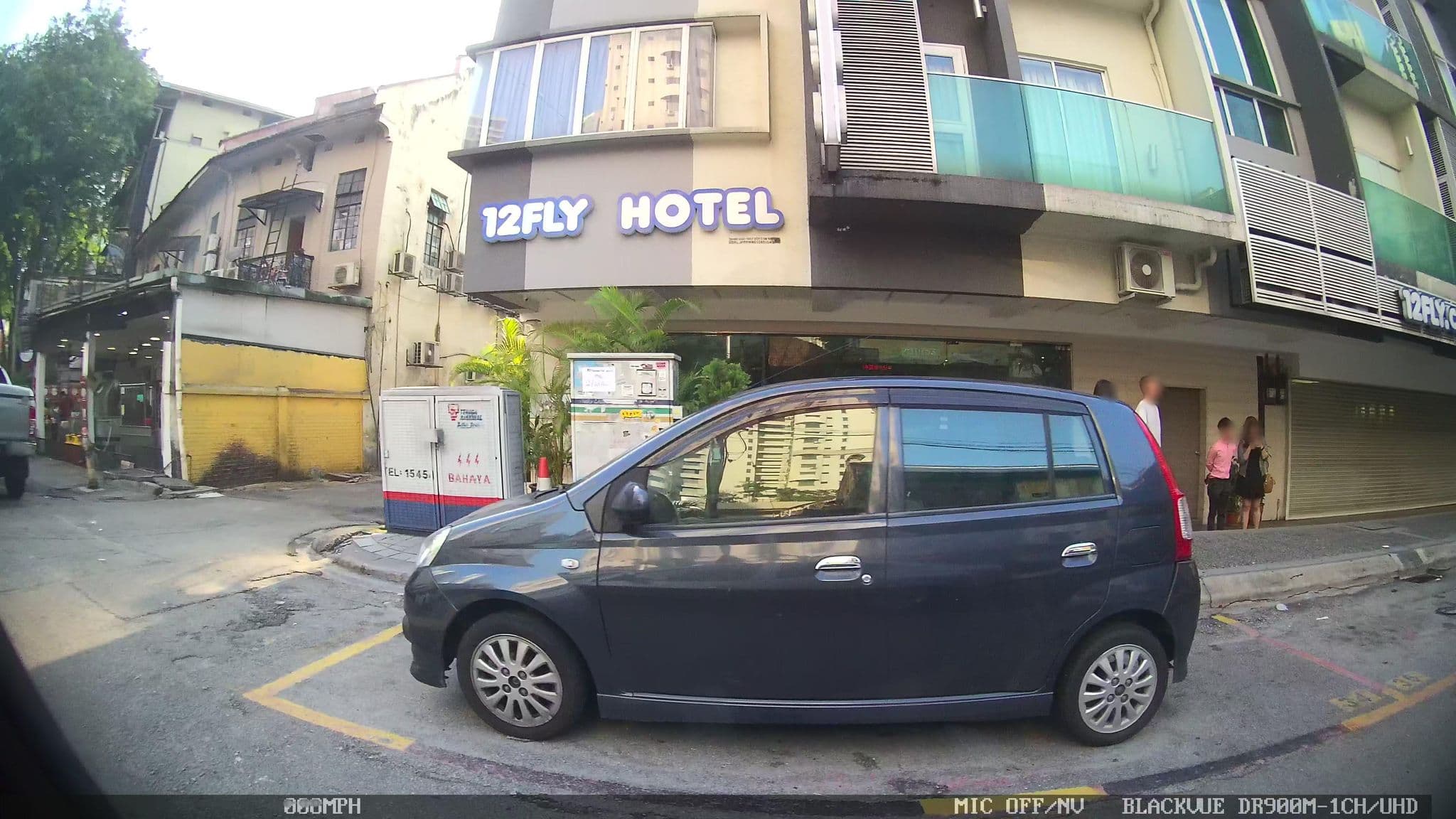 Street view near 12Fly Hotel, Bukit Bintang