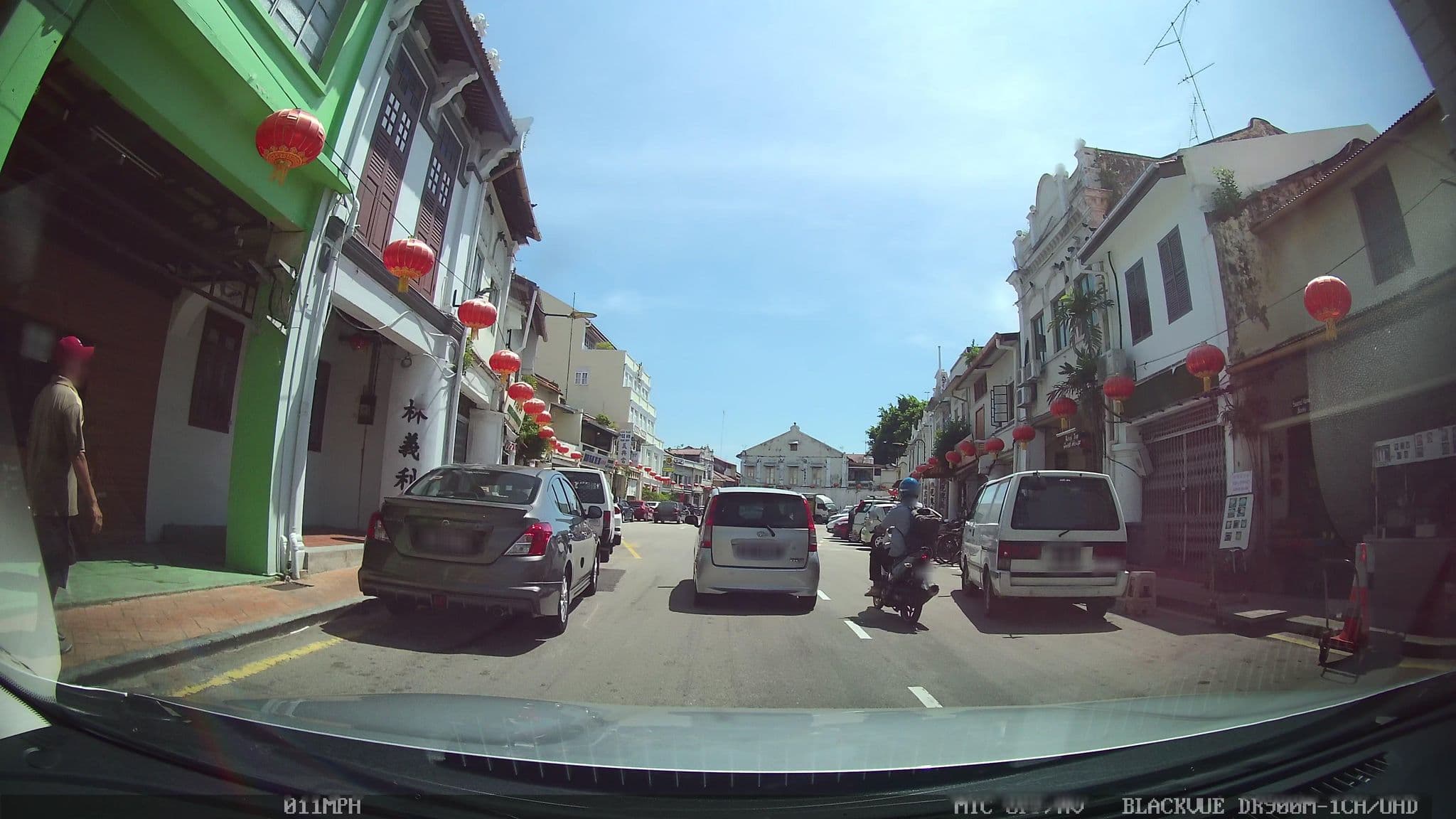 Street view near River One Residence, Malacca