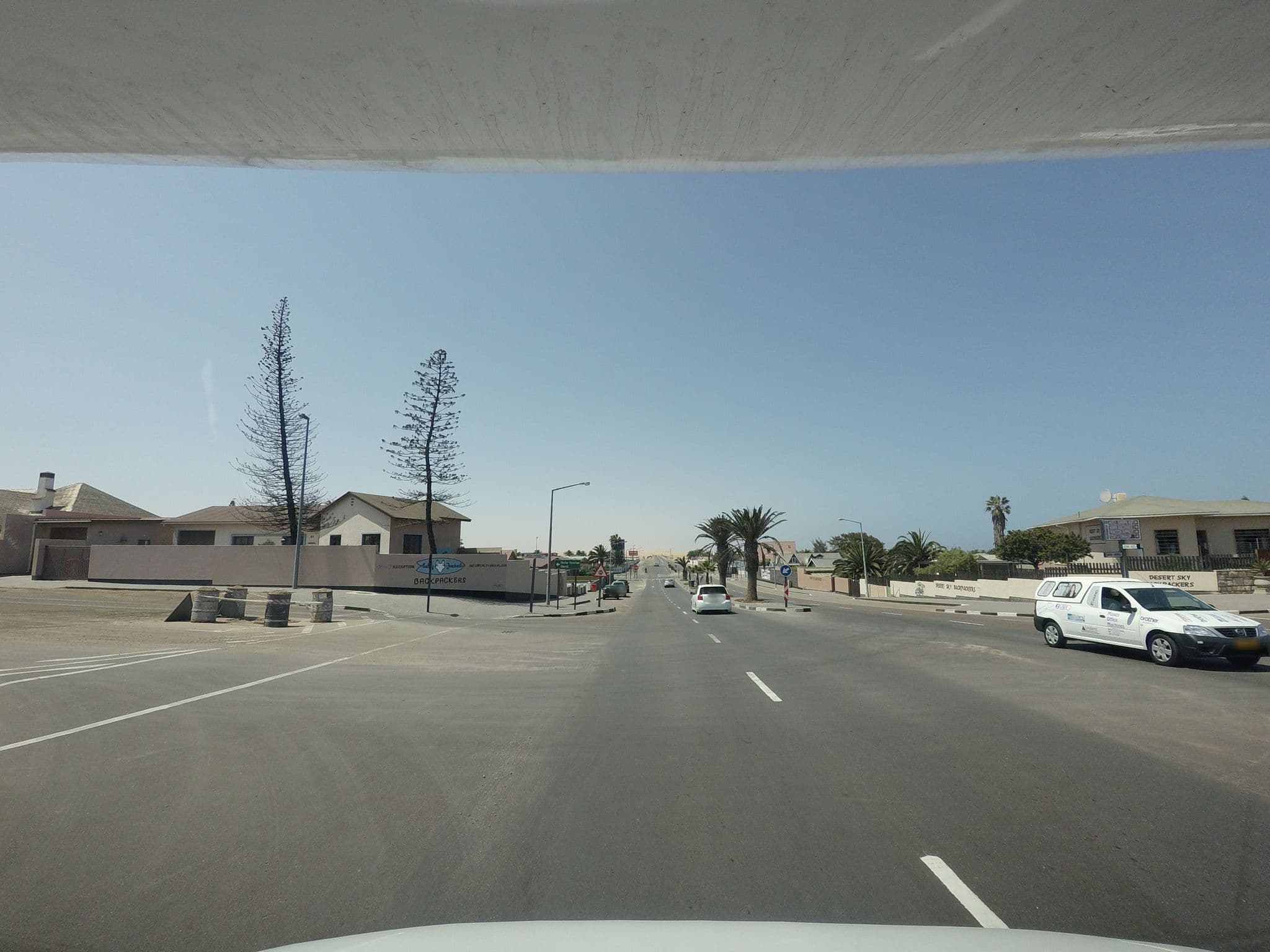 Street view near Salty Jackal Backpackers & Surf Camp, Swakopmund — © tallguy (CC BY-SA · Mapillary)