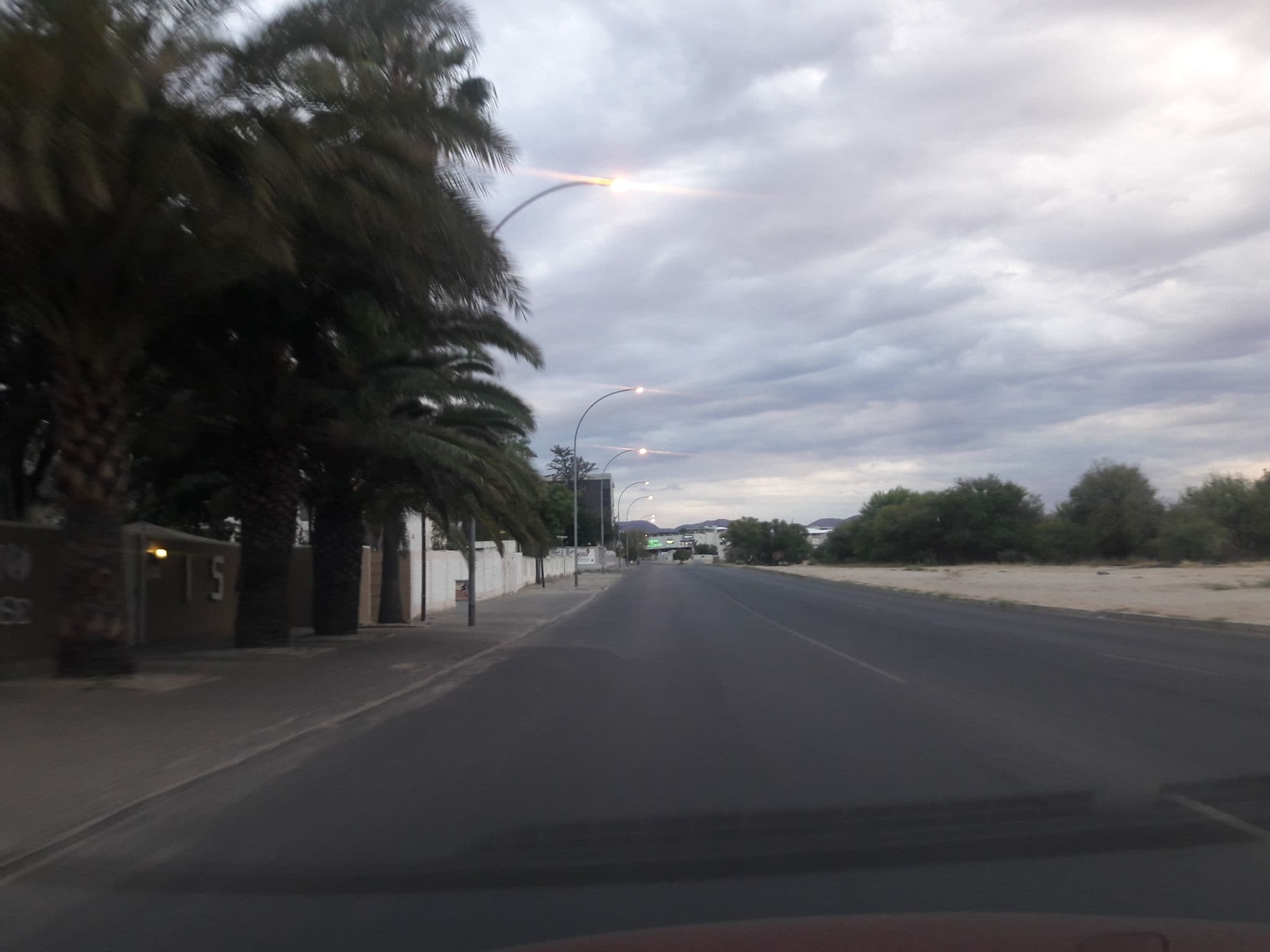 Street view near Uzuri Guesthouse, Windhoek