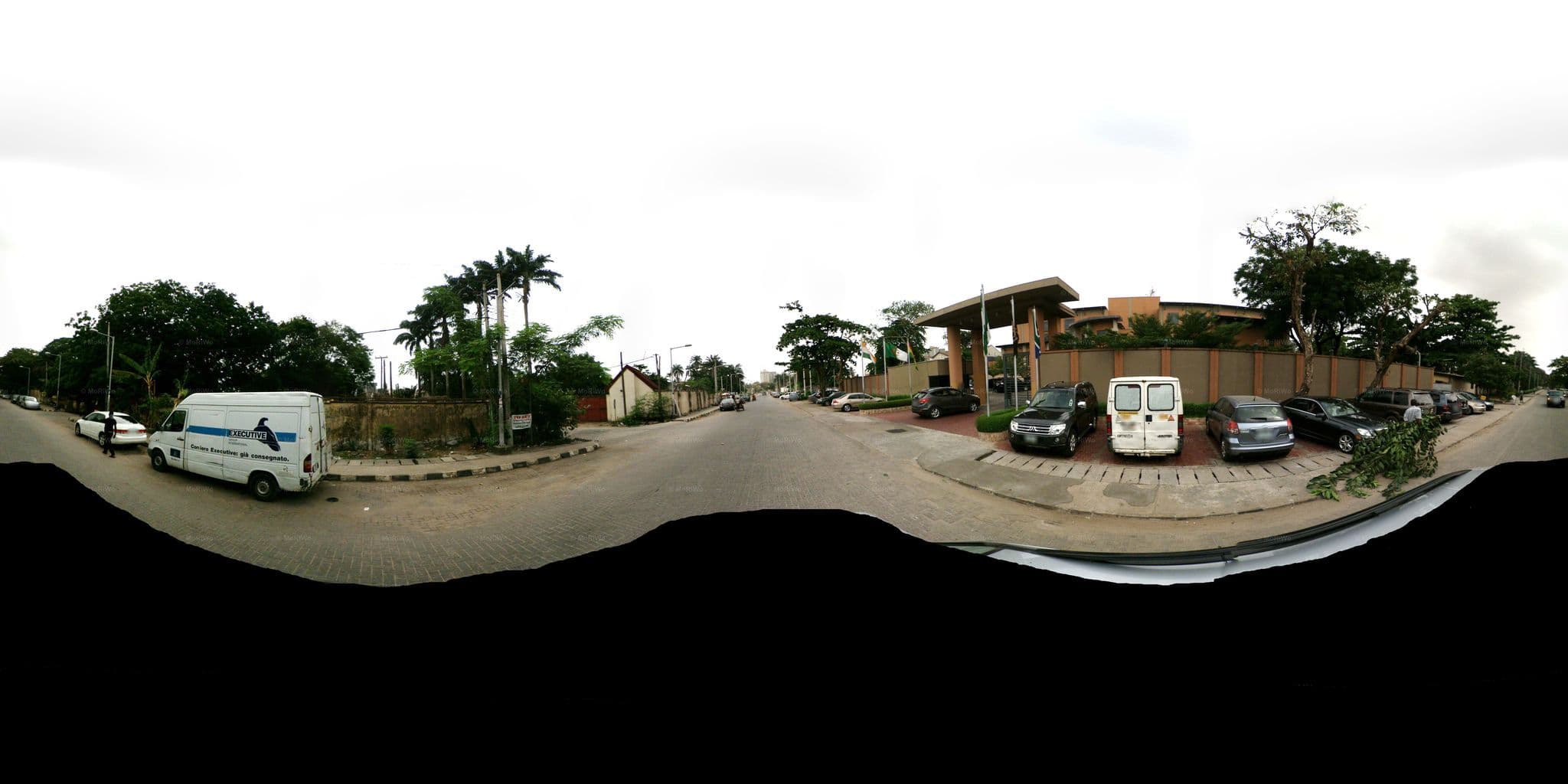 Street view near The Wheatbaker Hotel, Obalende — © moriwo (CC BY-SA · Mapillary)