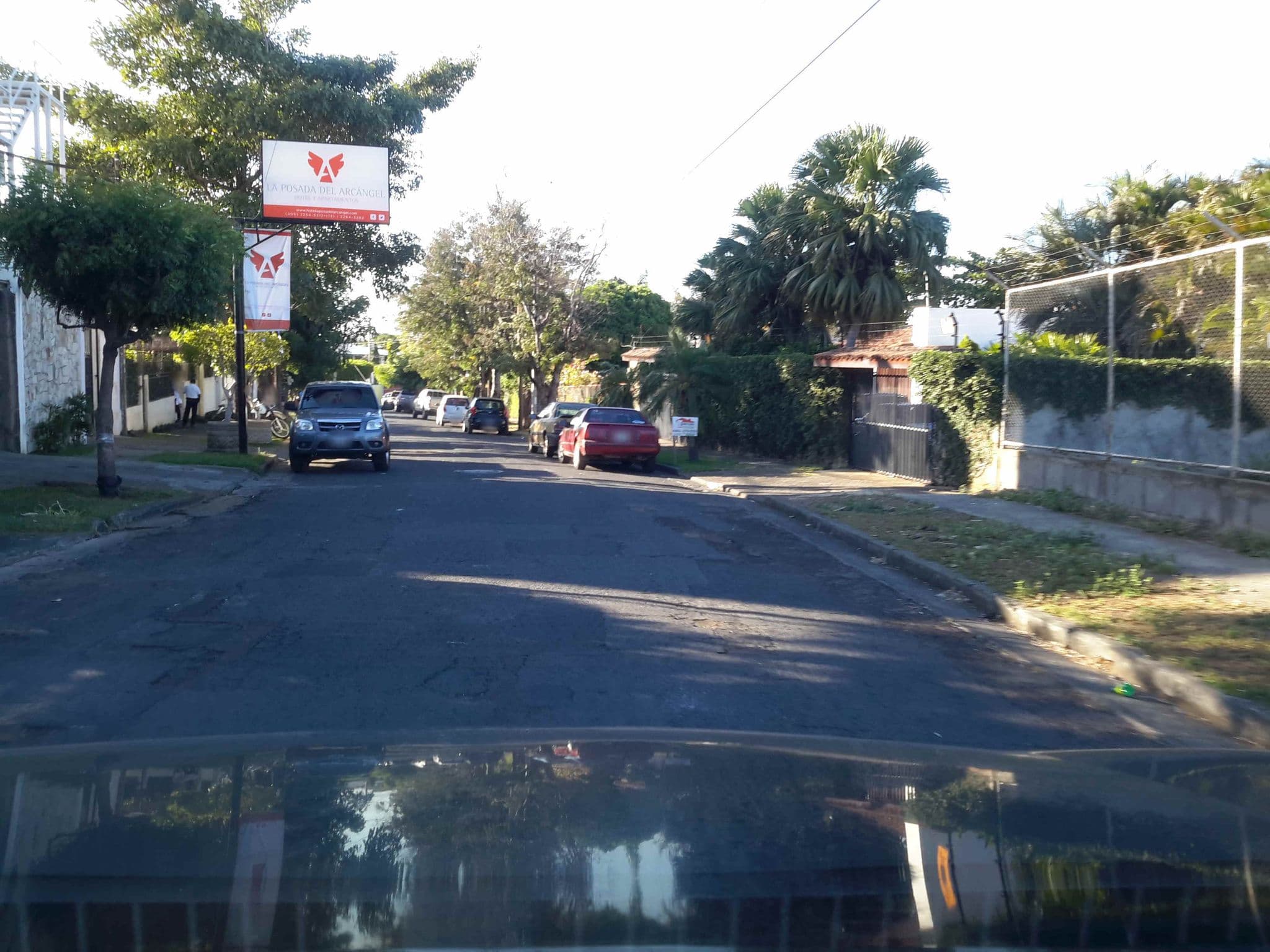Street view near Hotel La Posada del Arcángel, Managua