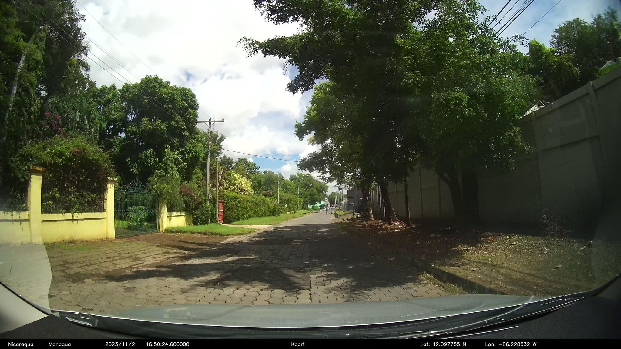 Street view near Casa Inti Guesthouse, Managua