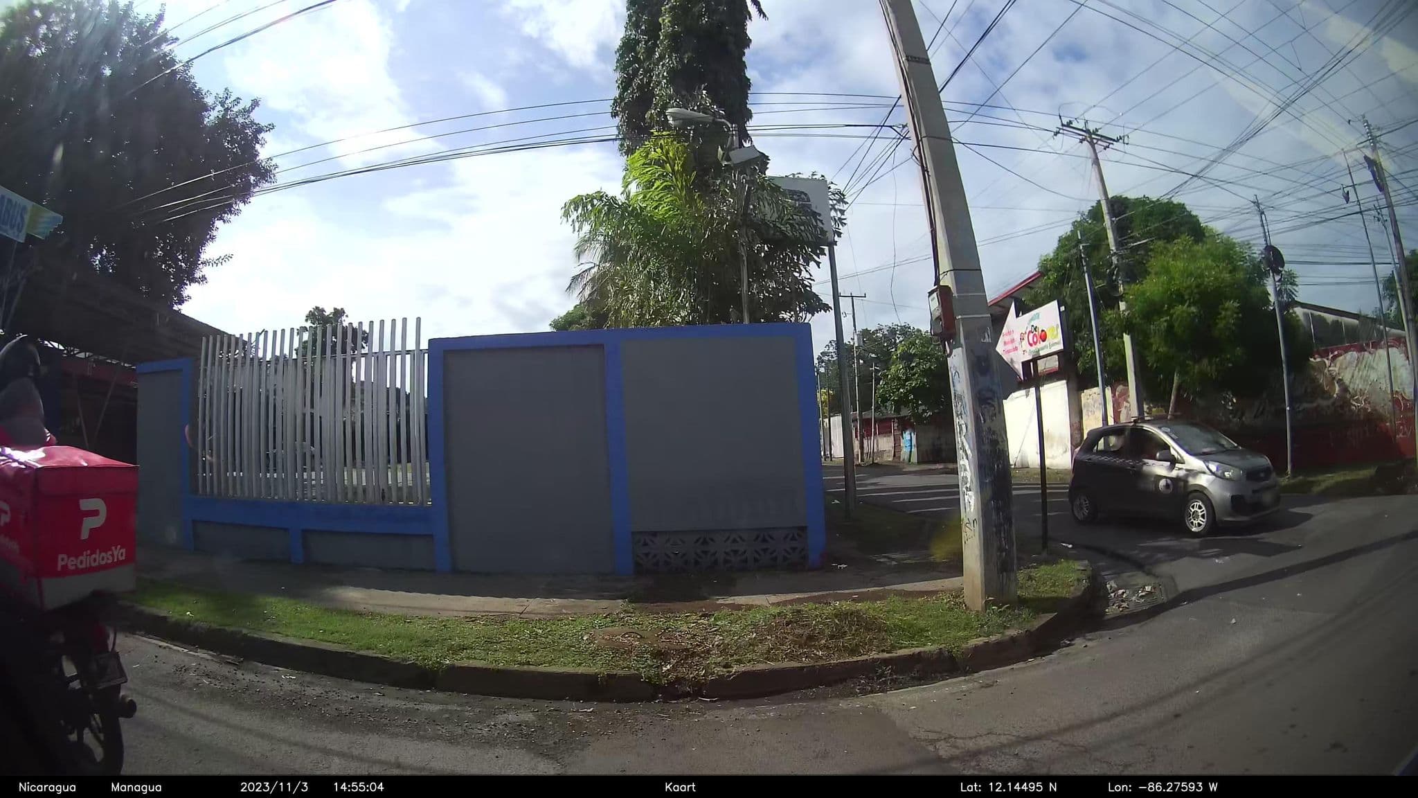 Street view near Hotel Morgut, Managua