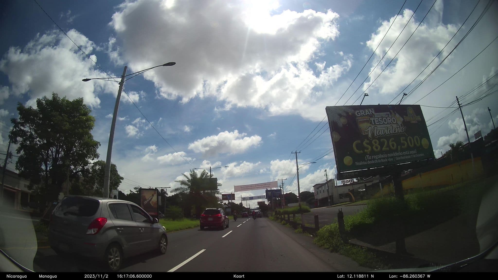 Street view near Ambassador Hotel, Managua — © kaart_2 (CC BY-SA · Mapillary)
