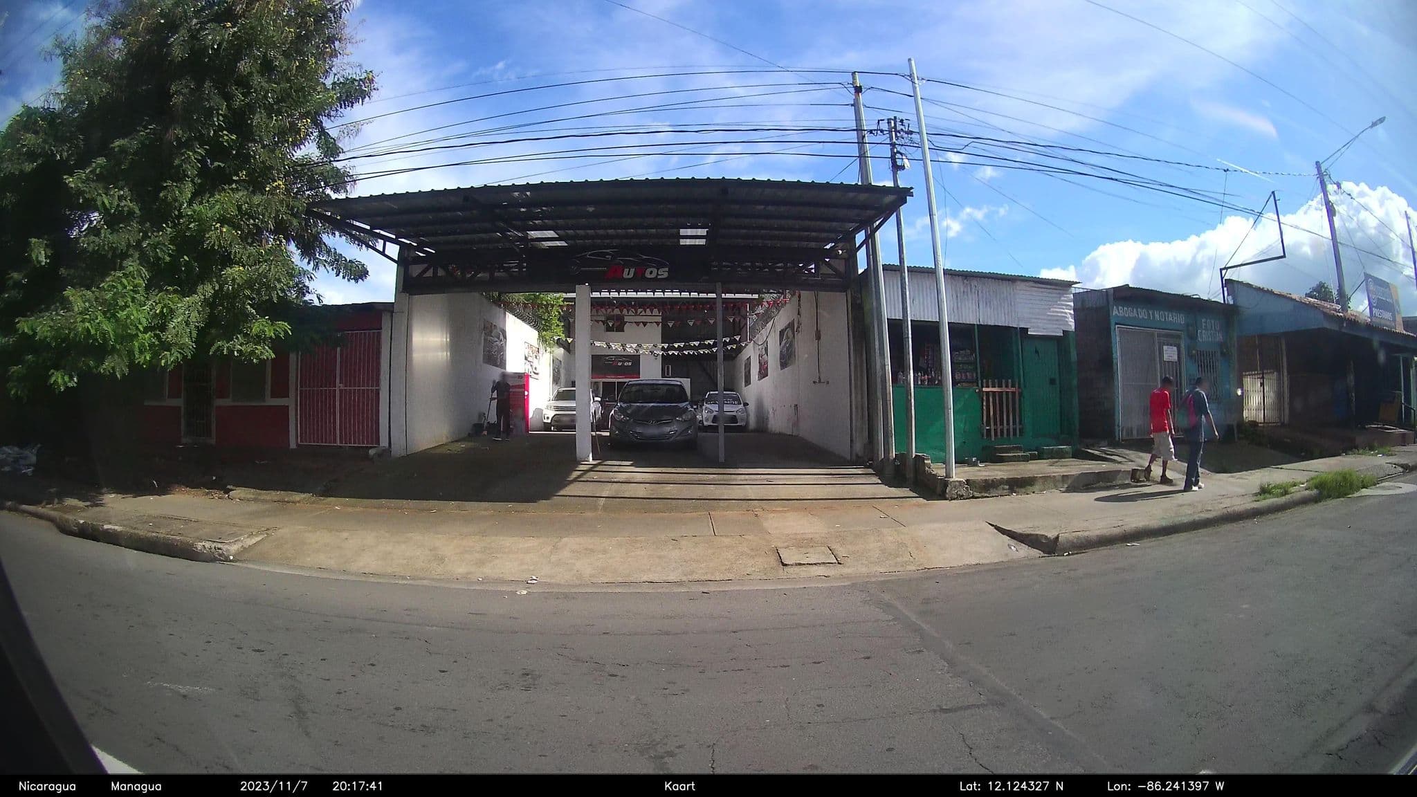Street view near Hotel Shalom, Managua