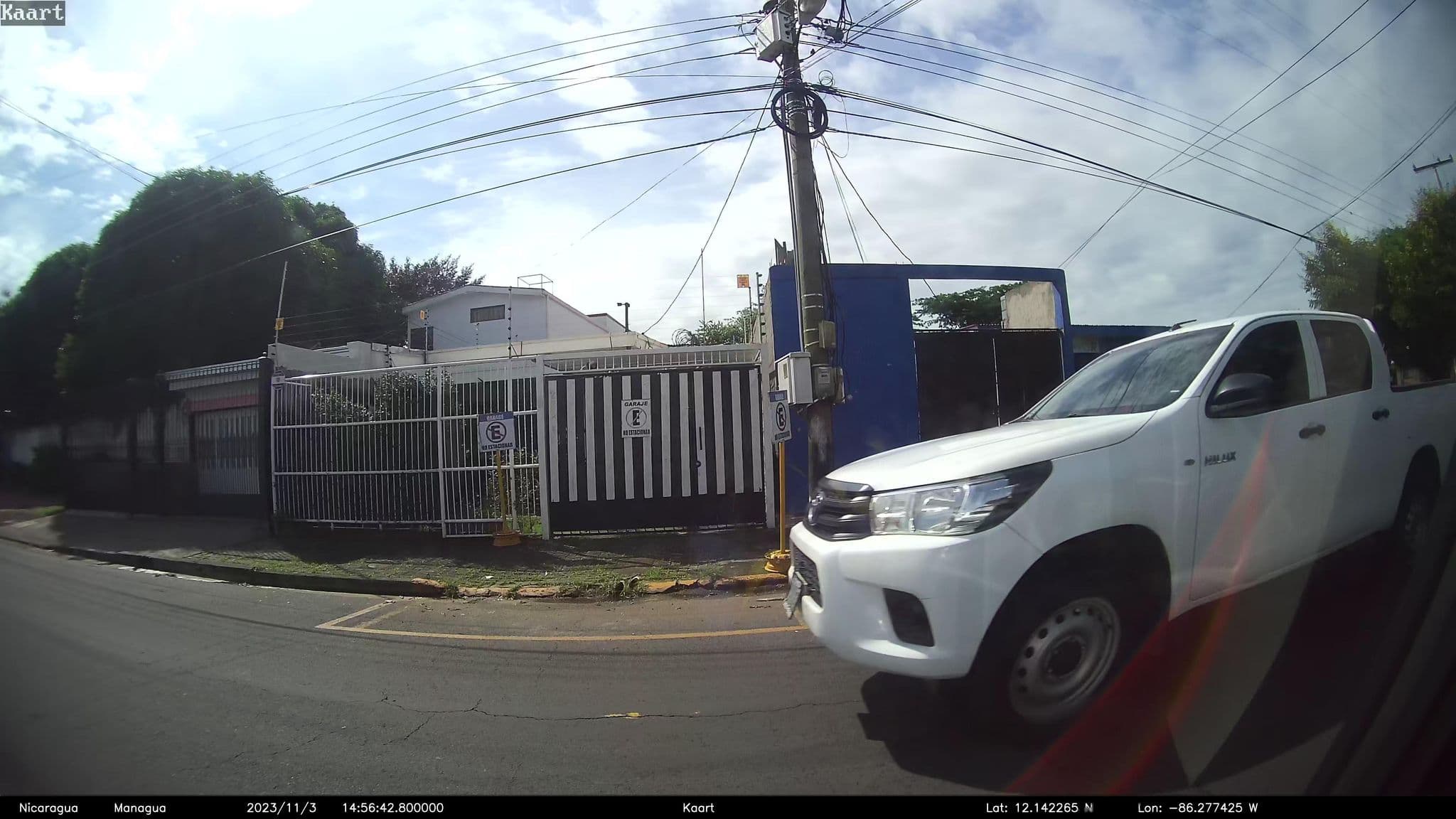 Street view near Hotel Villa Ángelo, Managua