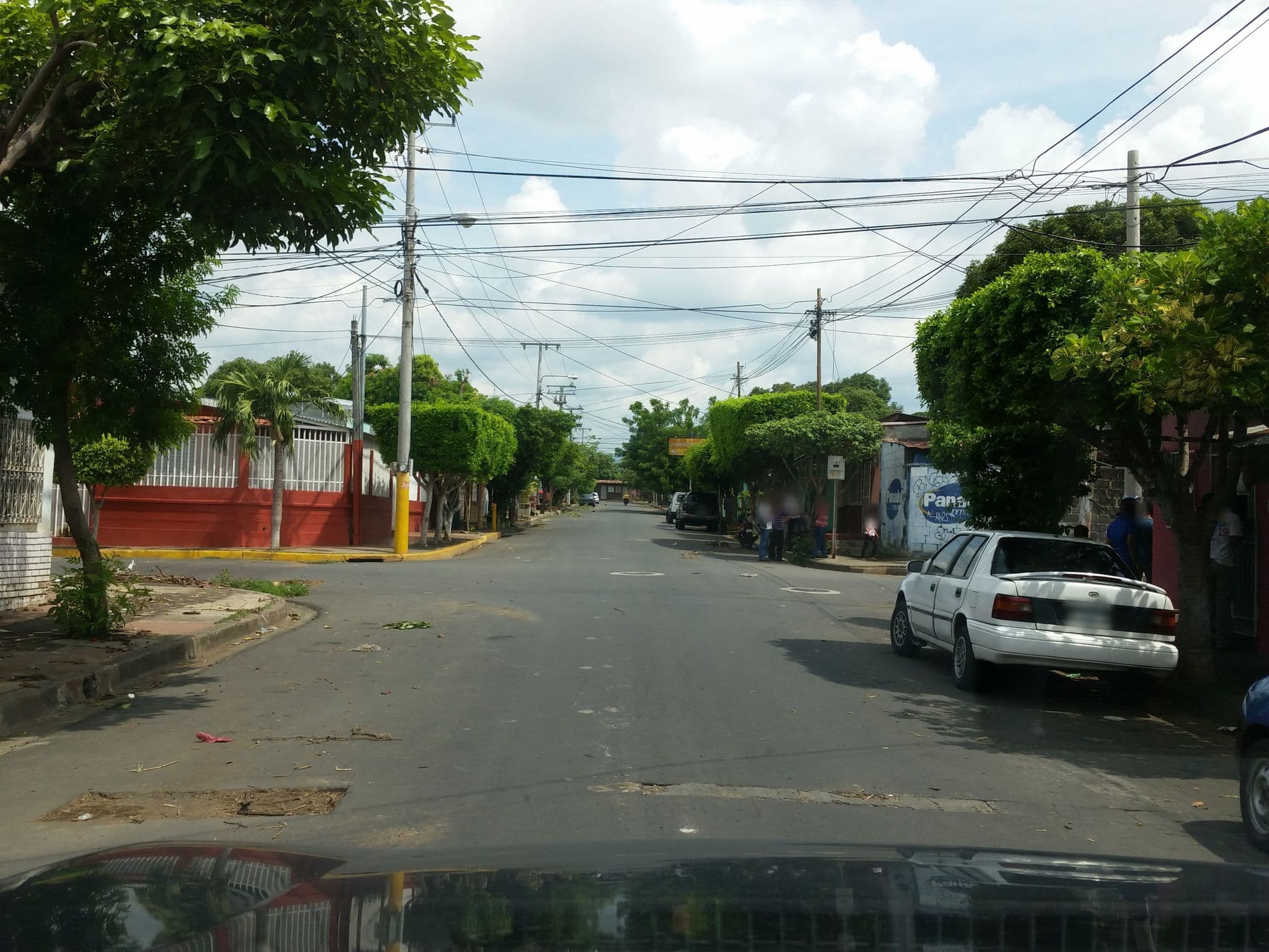 Street view near D´Lido, Managua