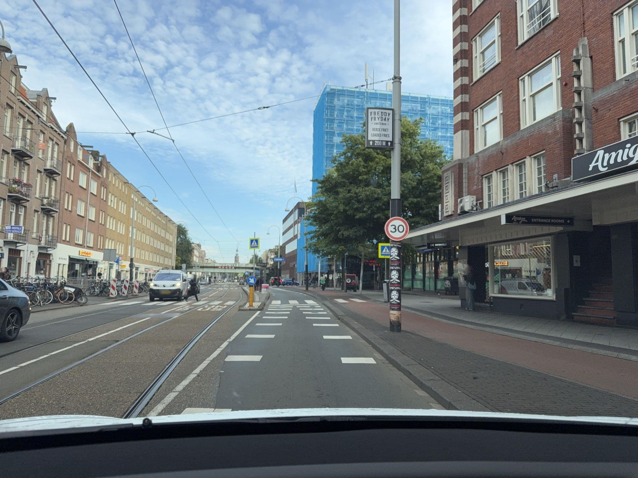 Street view near Amigo Hotel, Dapperbuurt — © ottor (CC BY-SA · Mapillary)