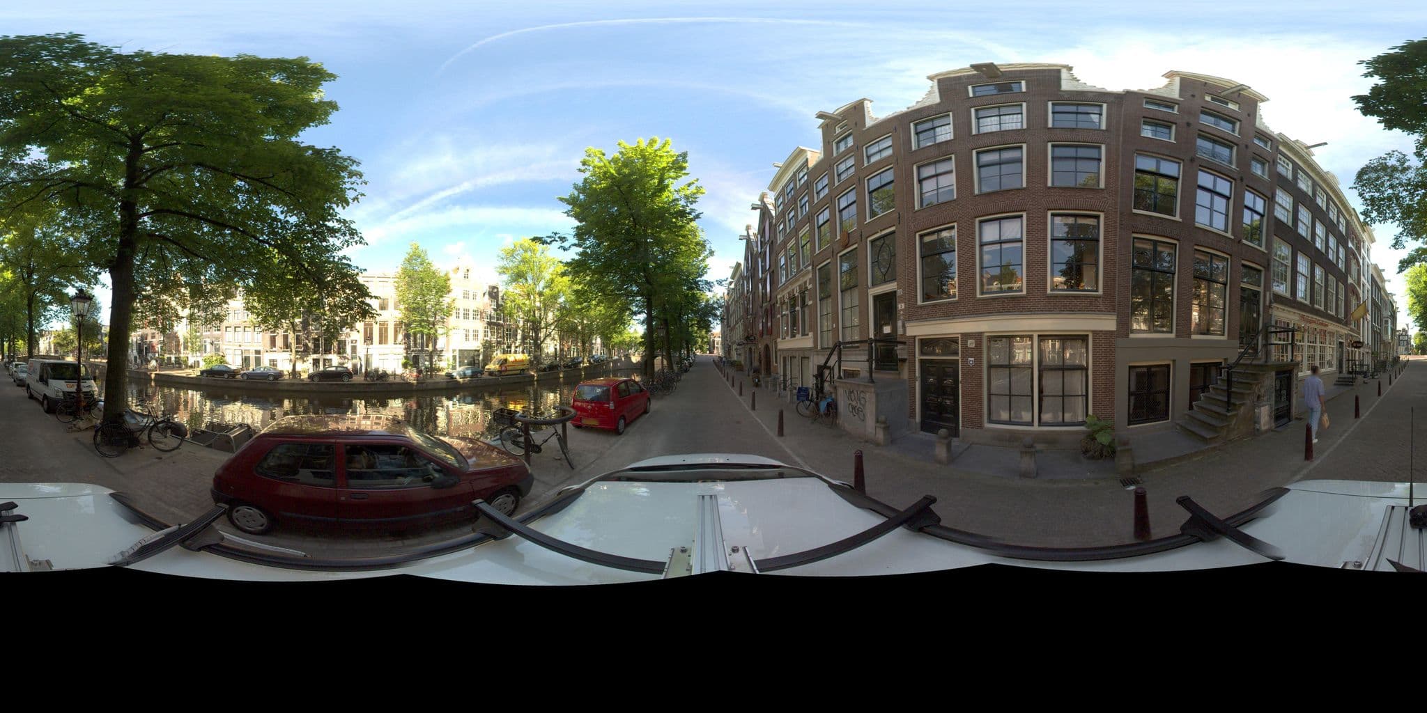 Street view near Seven Bridges, Amsterdam