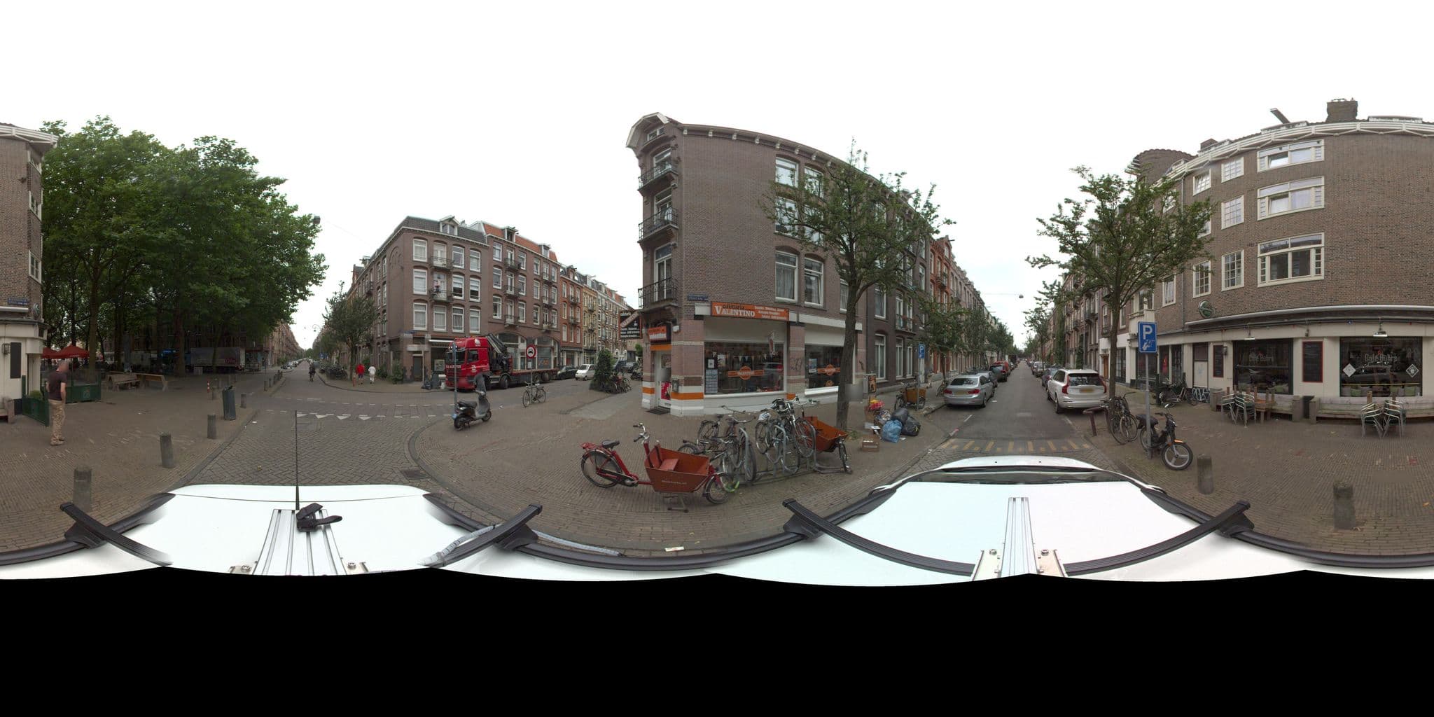 Street view near New Pijp, Amsterdam