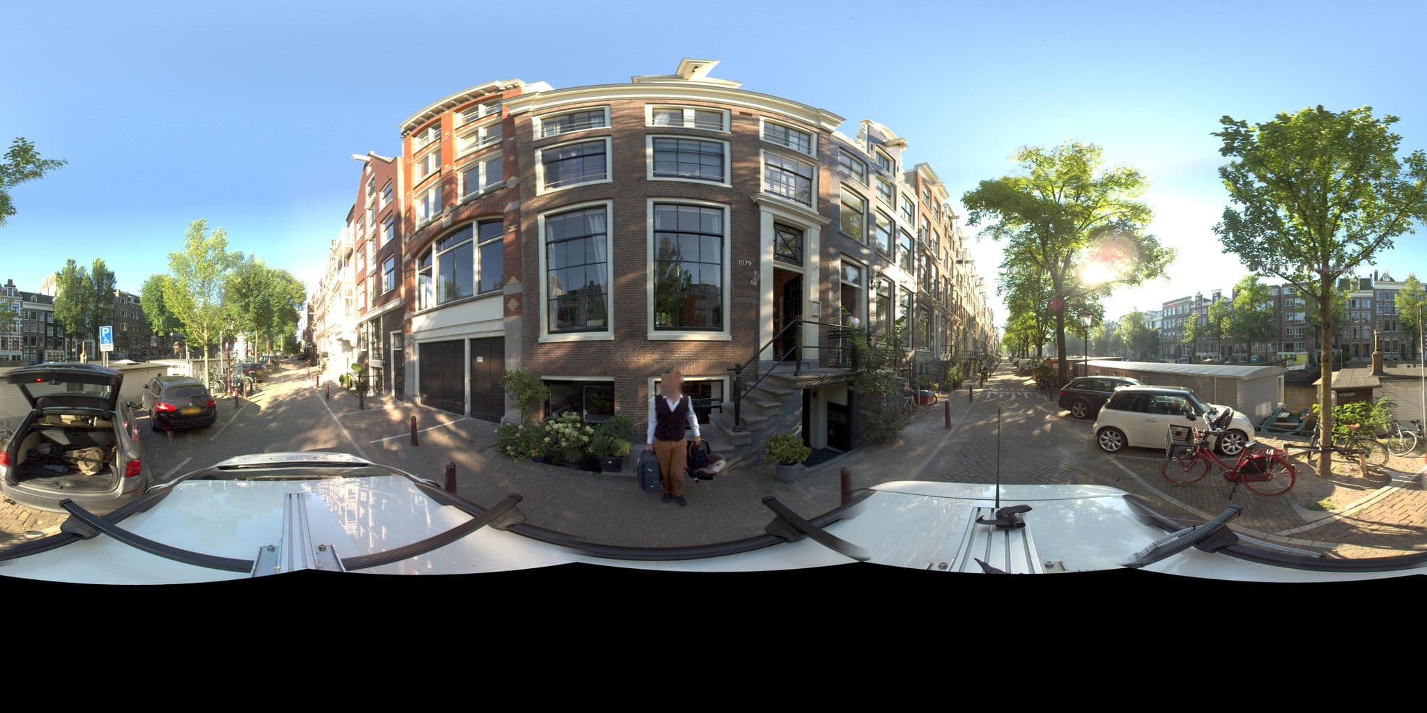 Street view near Houseboat Sophia, Amsterdam