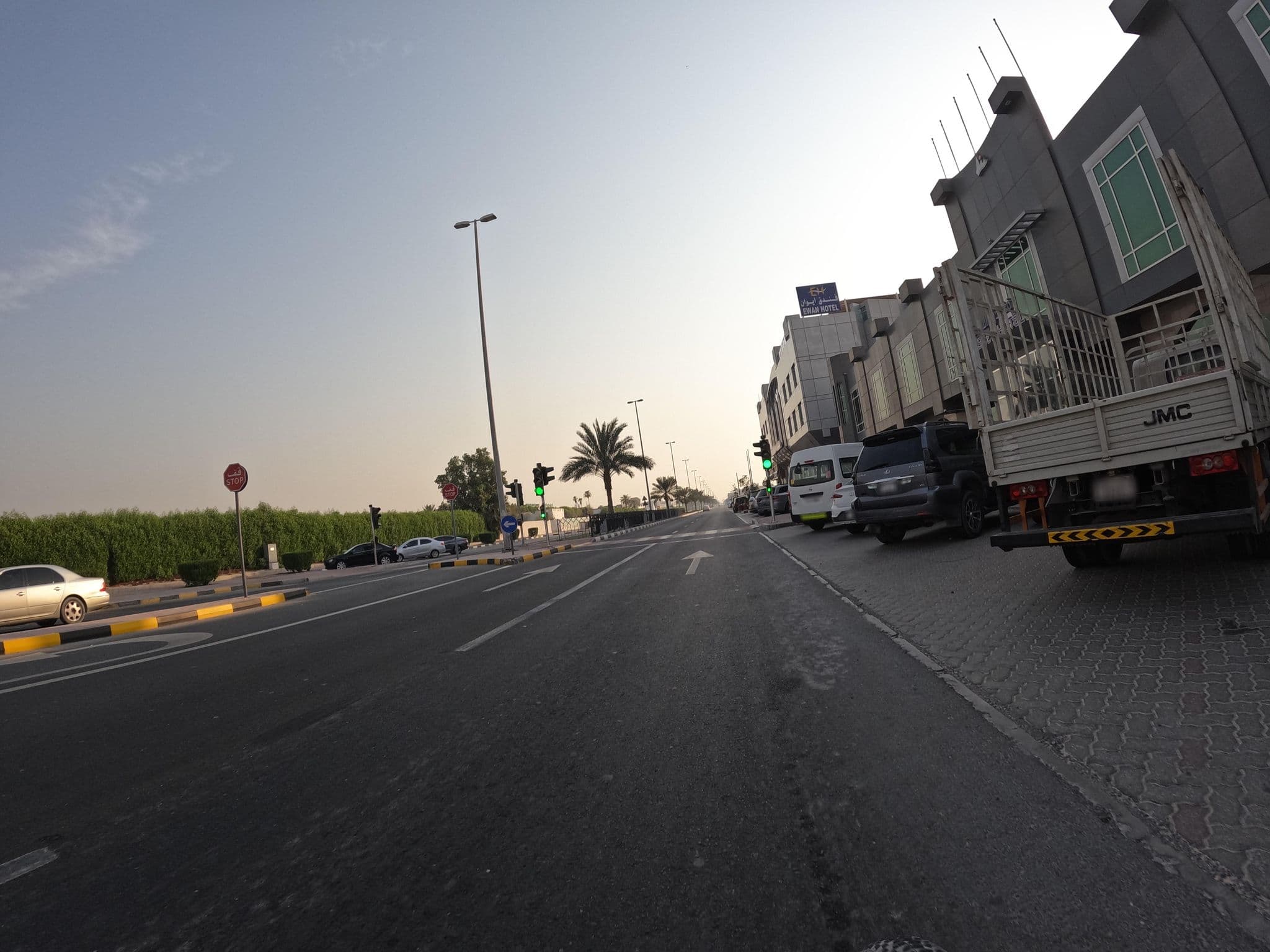 Street view near Al Seef Beach Hotel, Al Majaz — © countzero5 (CC BY-SA · Mapillary)