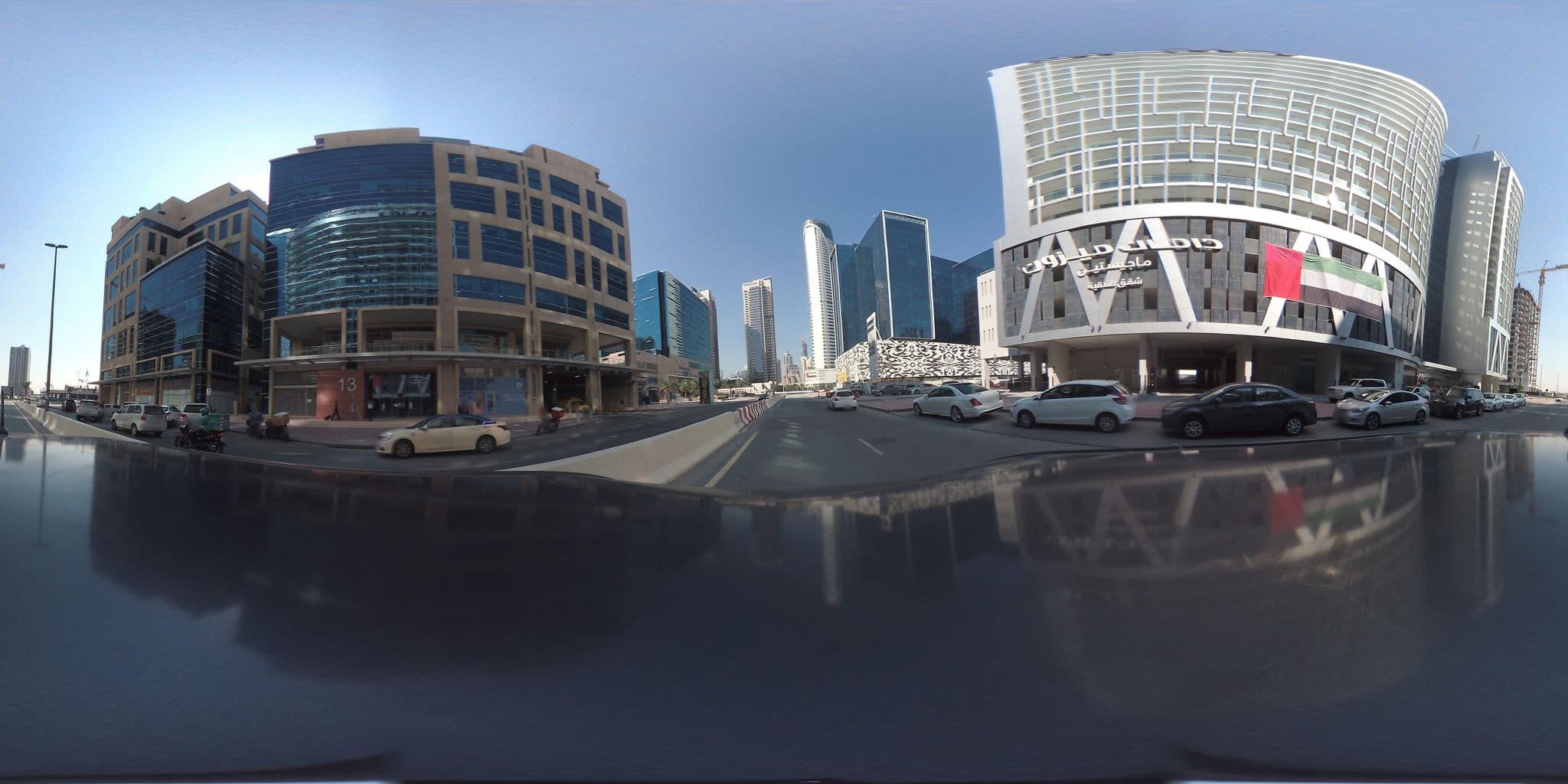 Street view near Bay Square 13, Downtown Dubai — © wassaf (CC BY-SA · Mapillary)