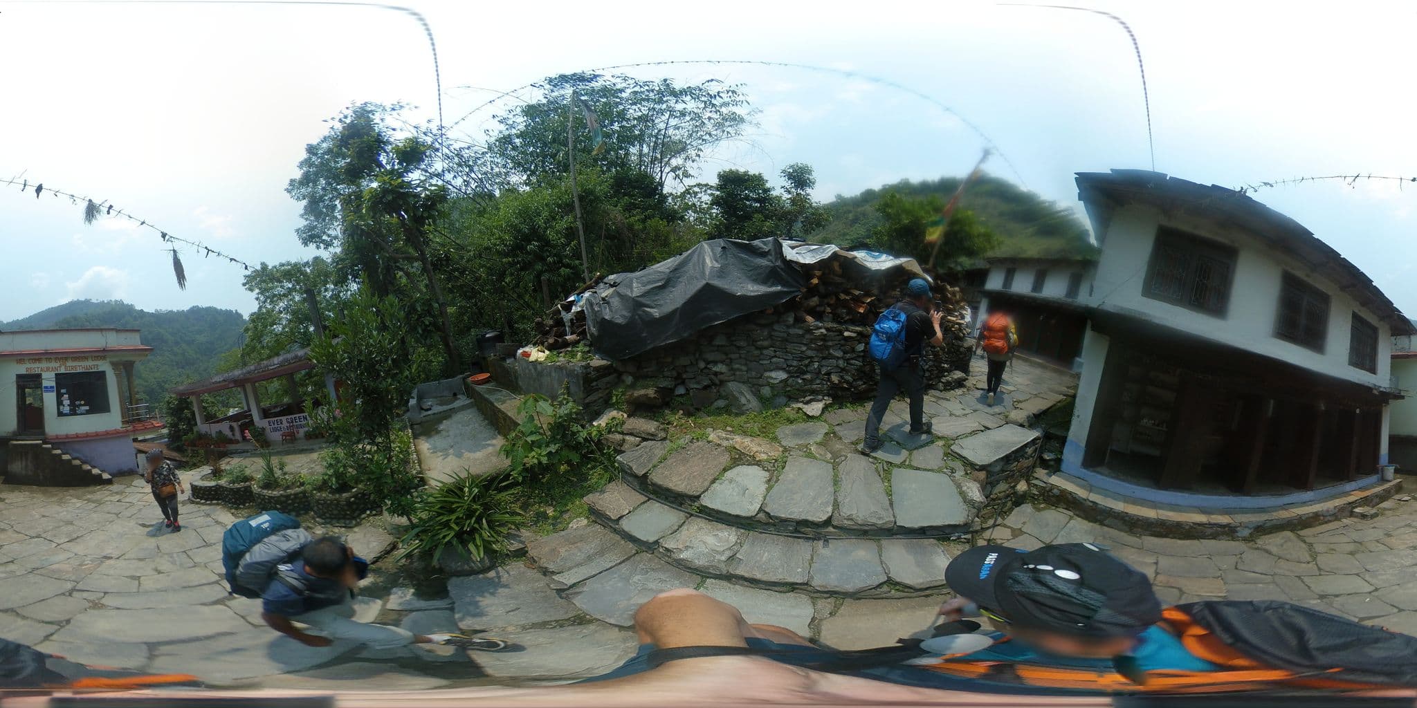Street view near Evergreen Lodge, Kusma — © javiersanp (CC BY-SA · Mapillary)