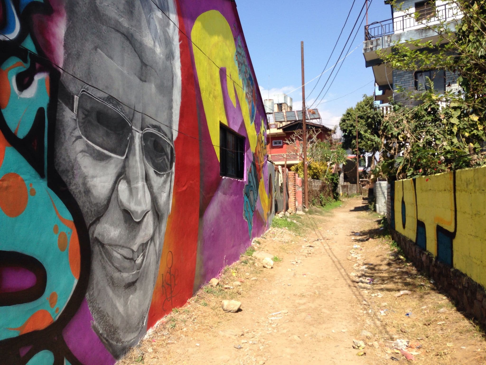 Street view near Mums Garden Resort, Pokhara