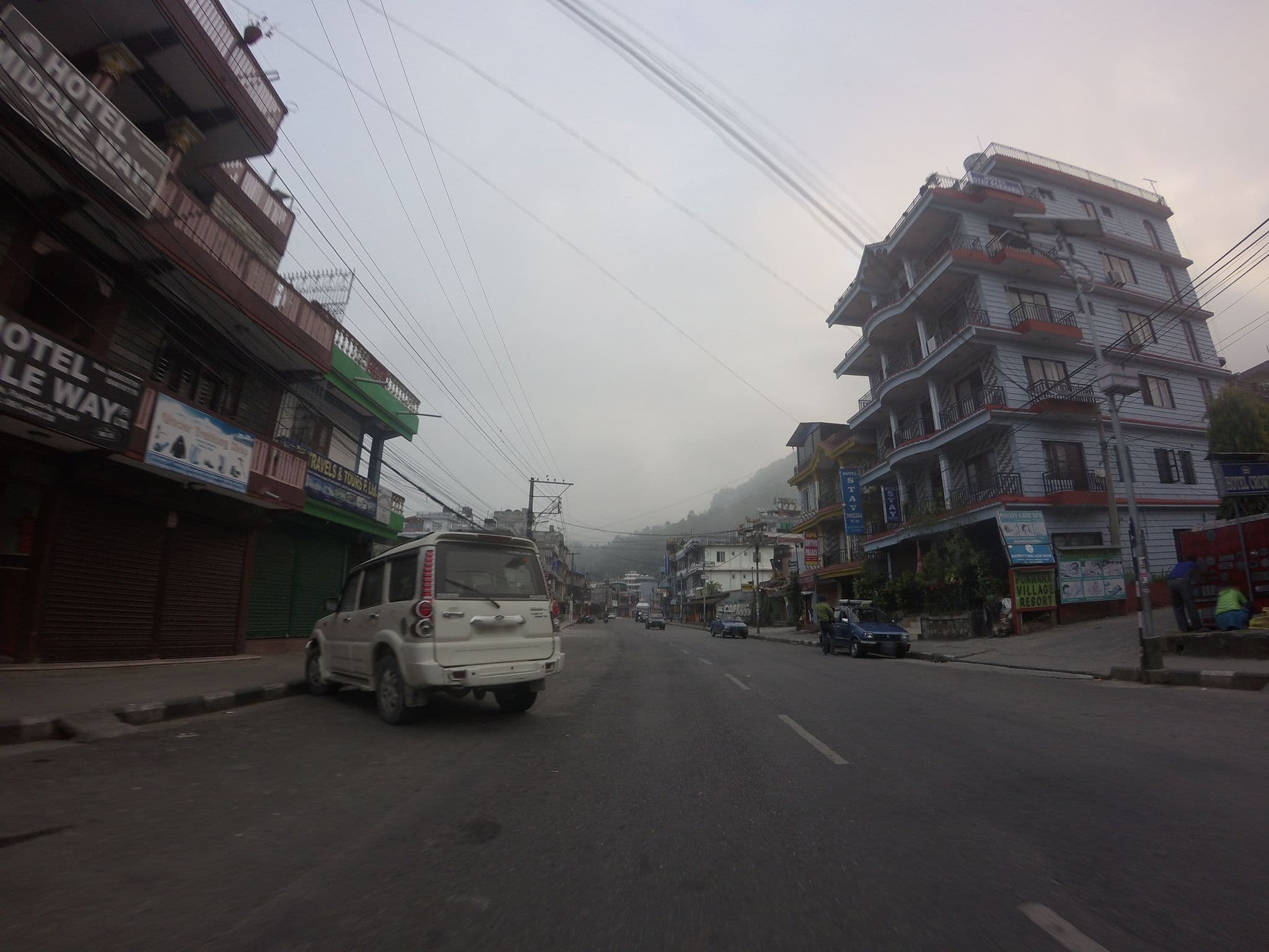 Street view near Hotel Machhapuchhre, Pokhara
