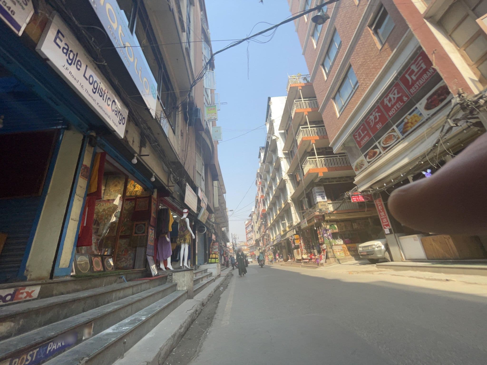 Street view near Kharsang Guest House, Kathmandu