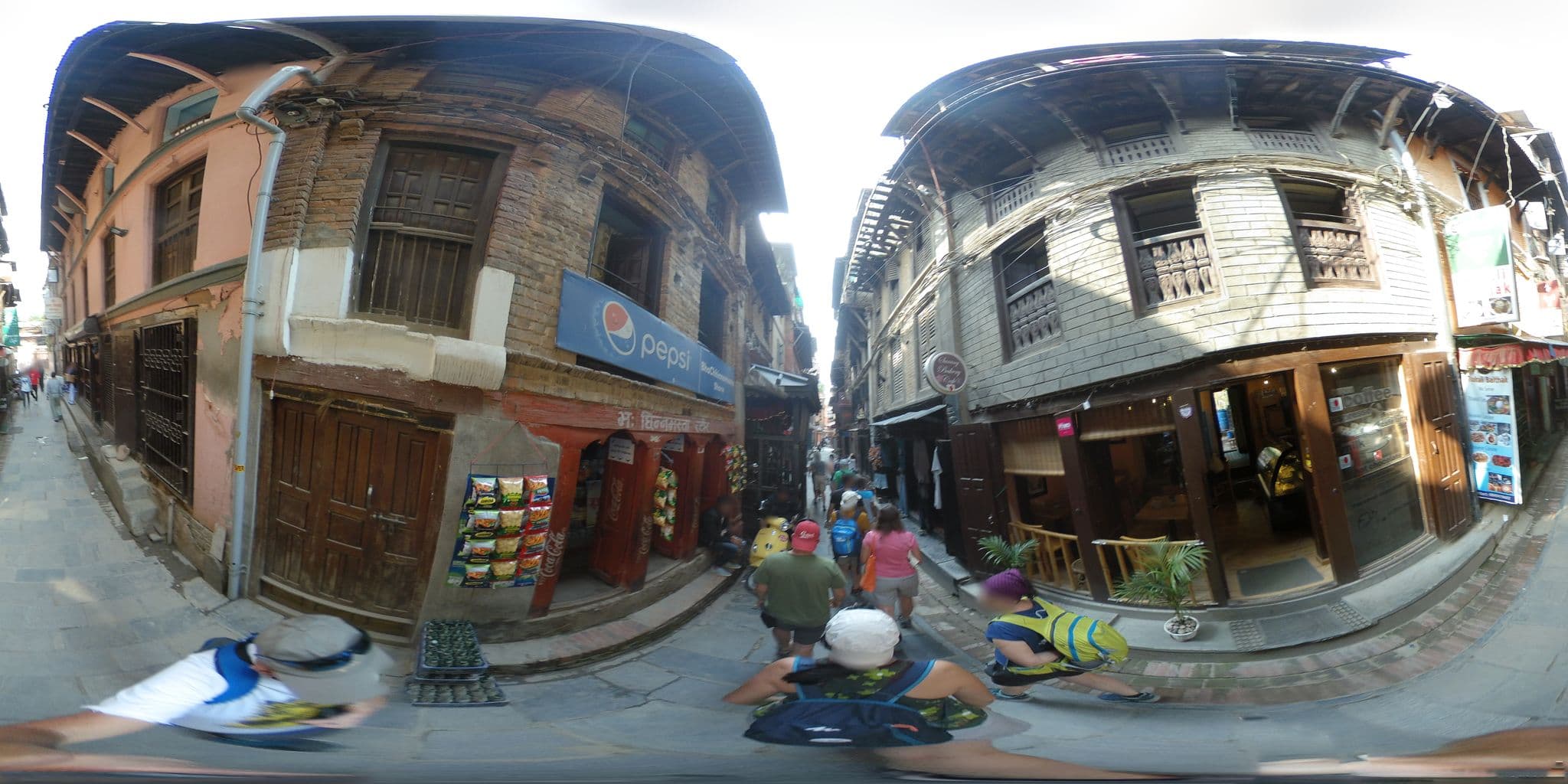Street view near Third world guest house, Pātan
