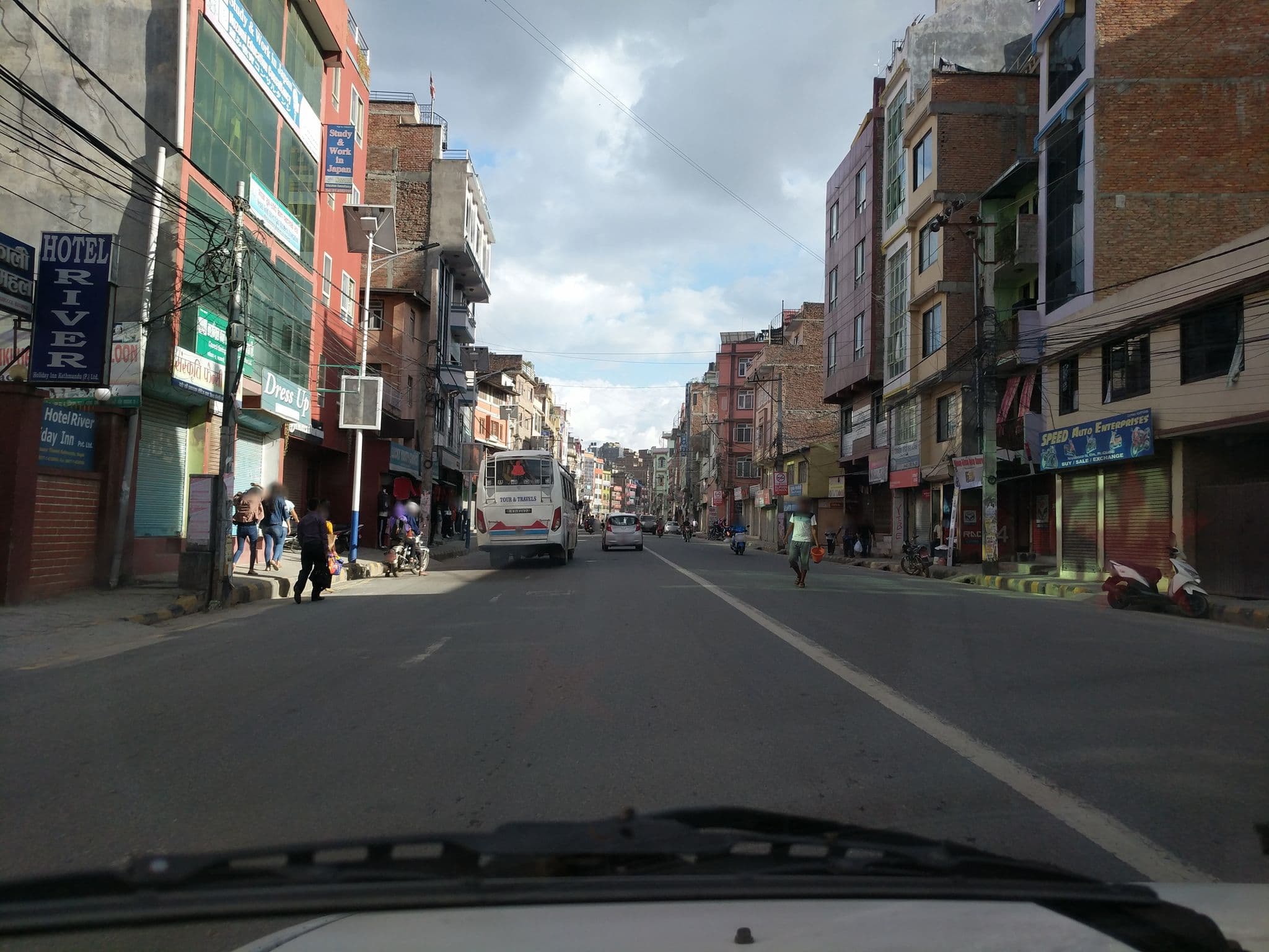 Street view near Hotel River Holiday Inn, Kathmandu