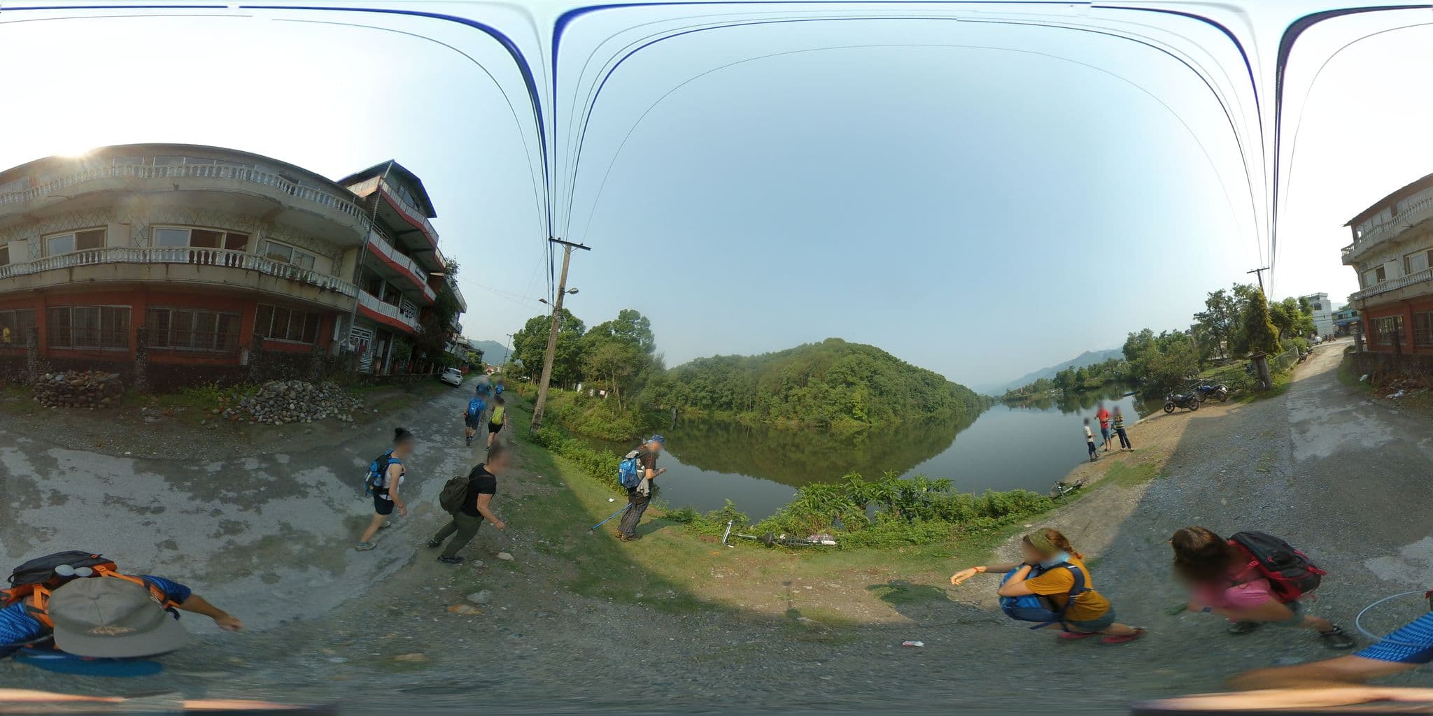 Street view near Hotel K.C., Pokhara