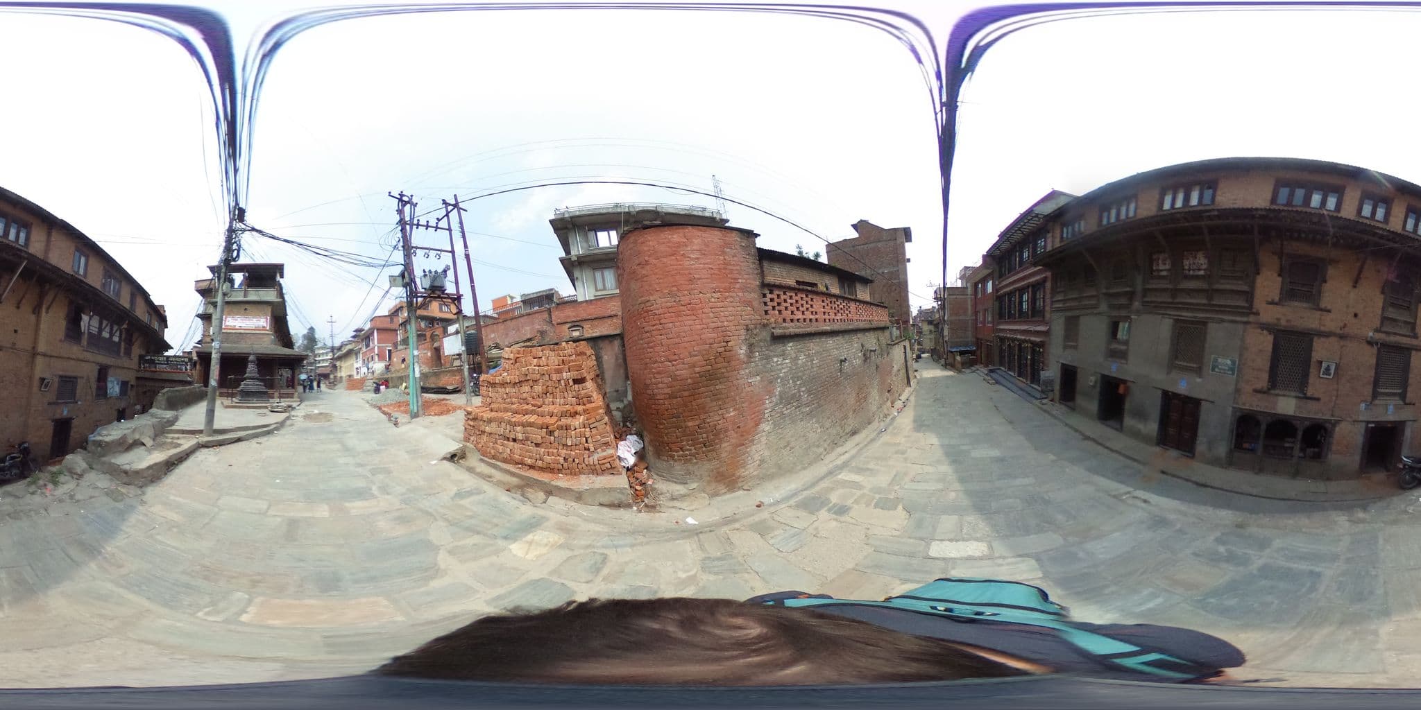 Street view near Newa Civilization Guest house, Ki̇̄rtipur — © agmcdonald (CC BY-SA · Mapillary)