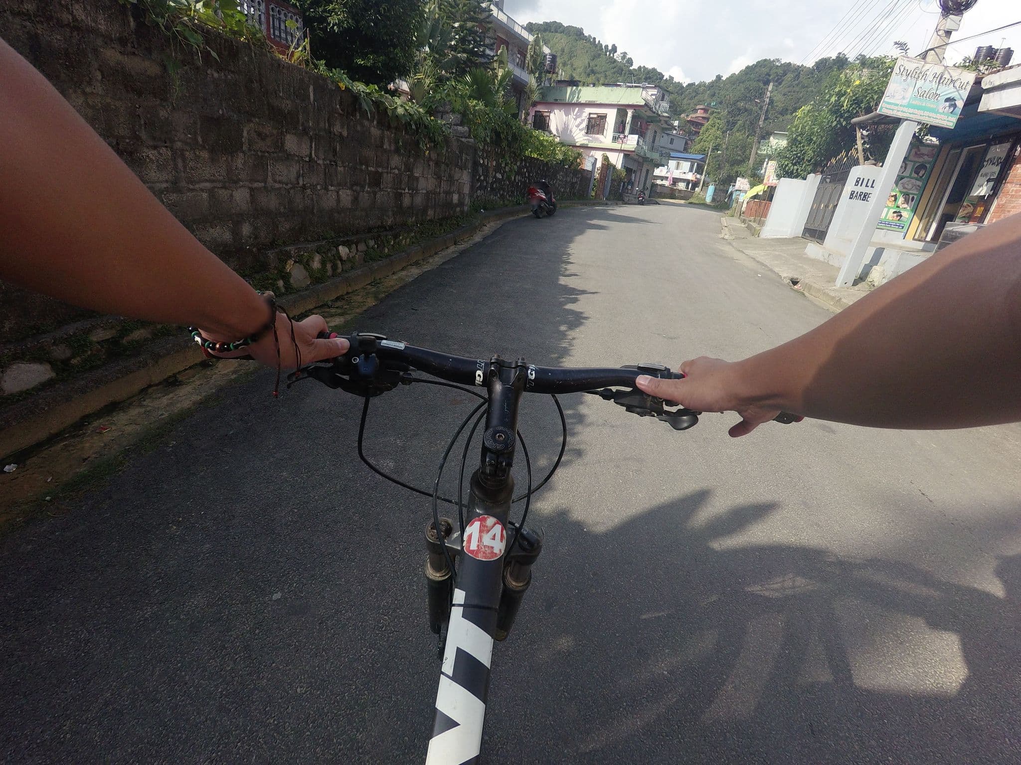 Street view near Himsagar, Pokhara