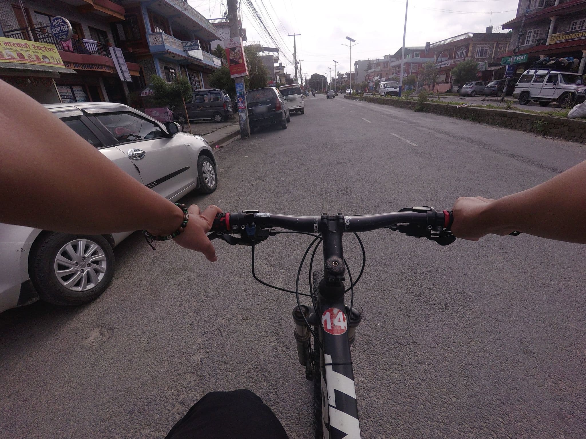 Street view near Alpine Villa, Pokhara